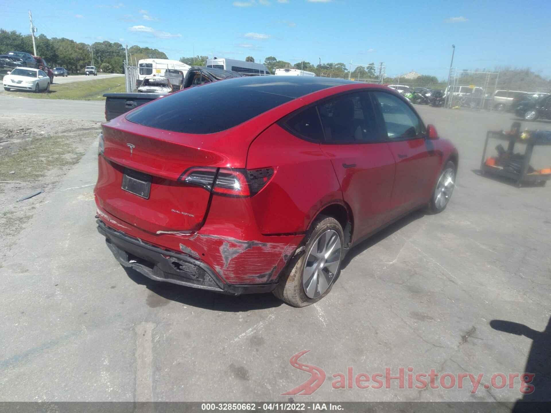 5YJYGDEE1MF186777 2021 TESLA MODEL Y