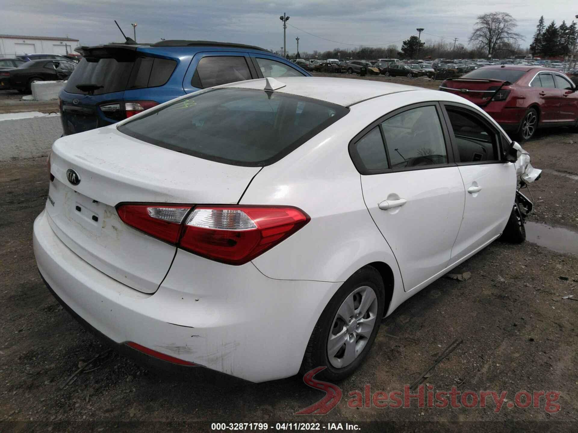 KNAFK4A68G5620538 2016 KIA FORTE