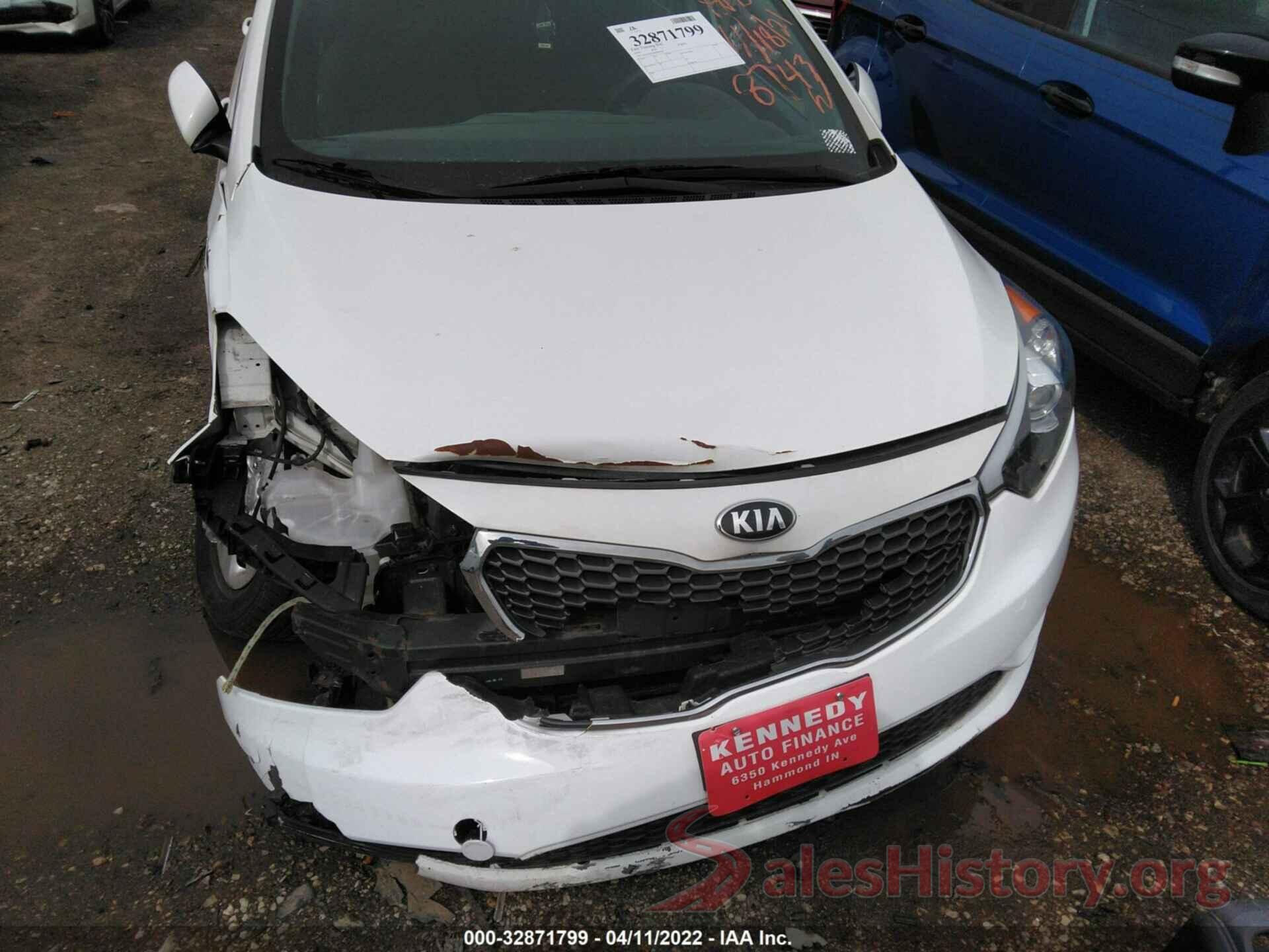 KNAFK4A68G5620538 2016 KIA FORTE