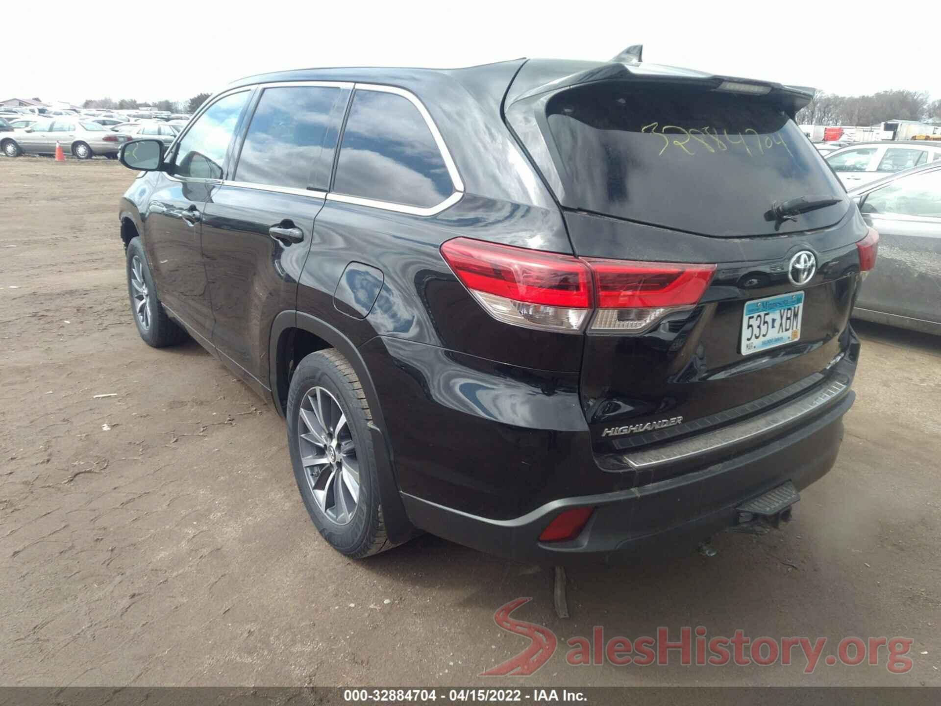 5TDJZRFH7HS397291 2017 TOYOTA HIGHLANDER