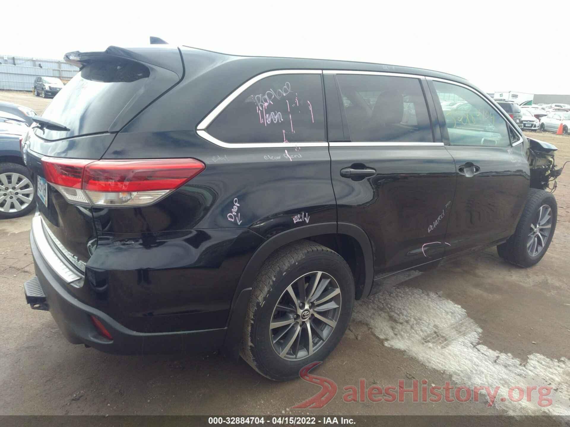 5TDJZRFH7HS397291 2017 TOYOTA HIGHLANDER