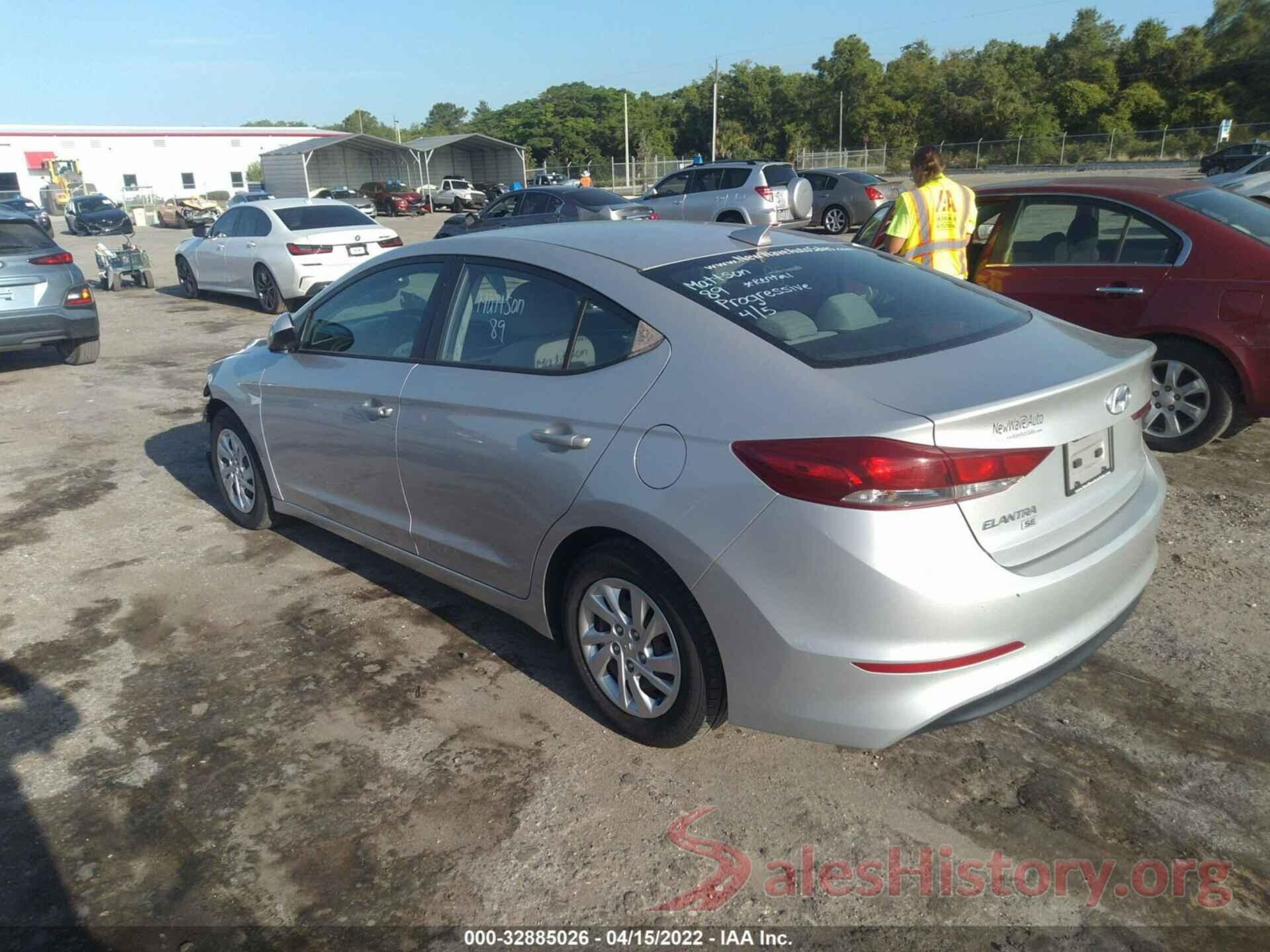 5NPD74LF9HH165001 2017 HYUNDAI ELANTRA