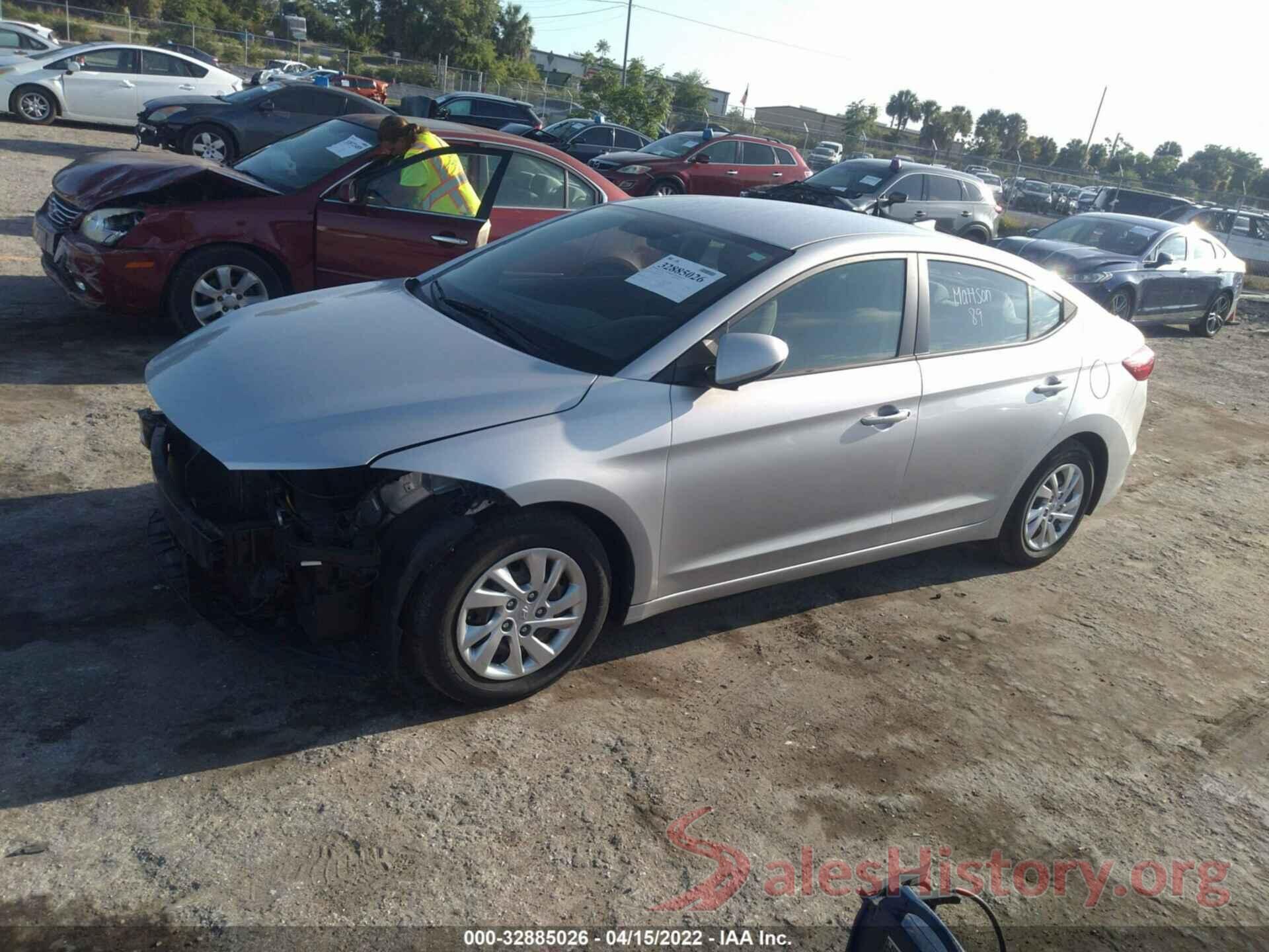 5NPD74LF9HH165001 2017 HYUNDAI ELANTRA