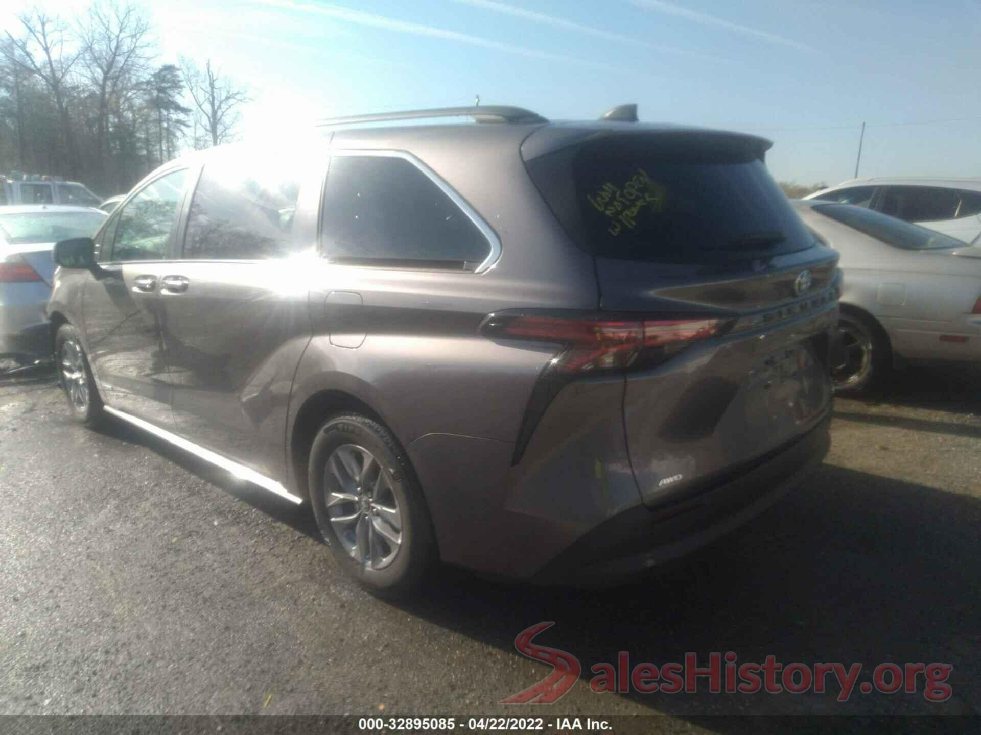 5TDYSKFC8MS029016 2021 TOYOTA SIENNA