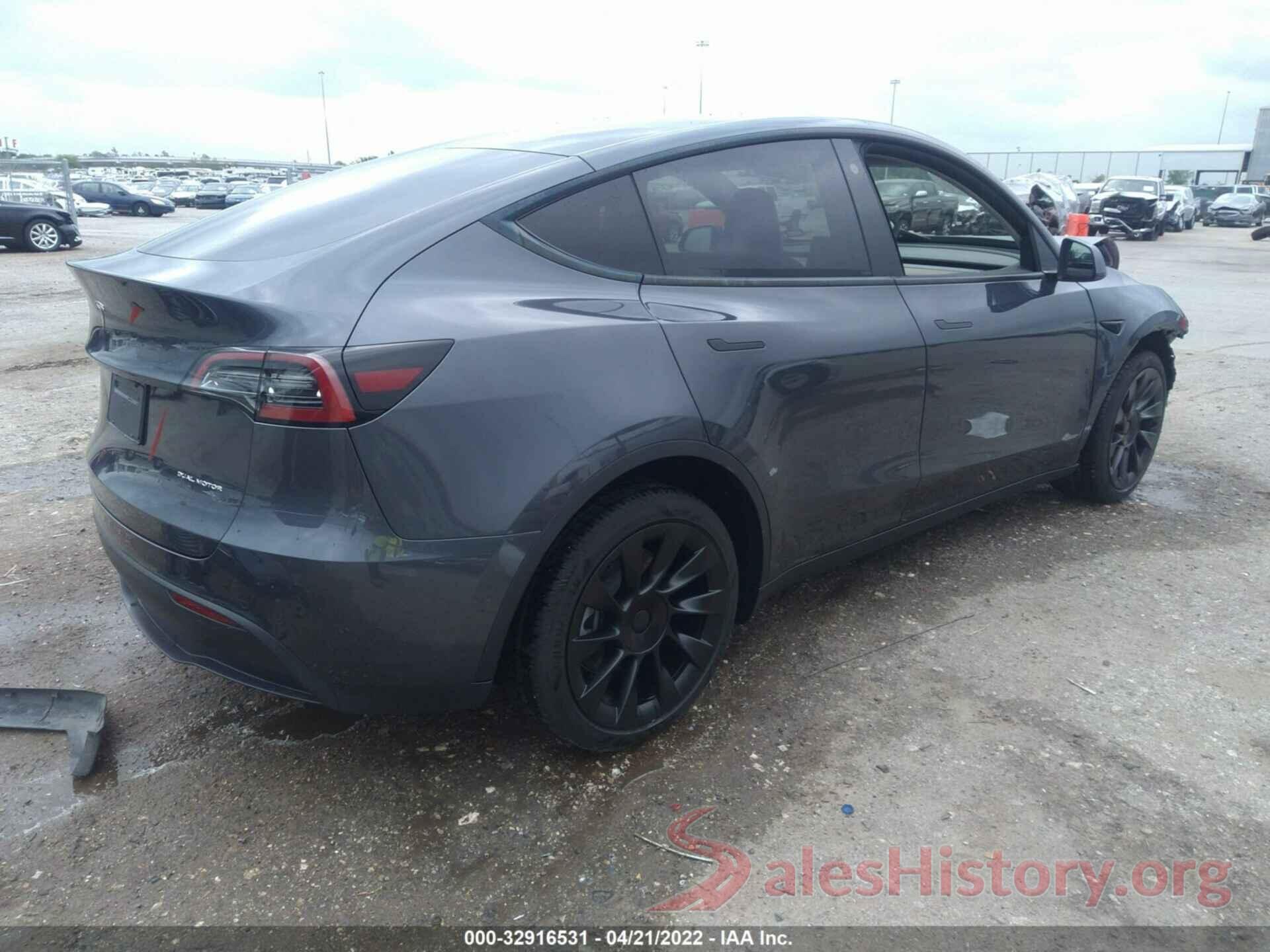 7SAYGDEE0NF341114 2022 TESLA MODEL Y