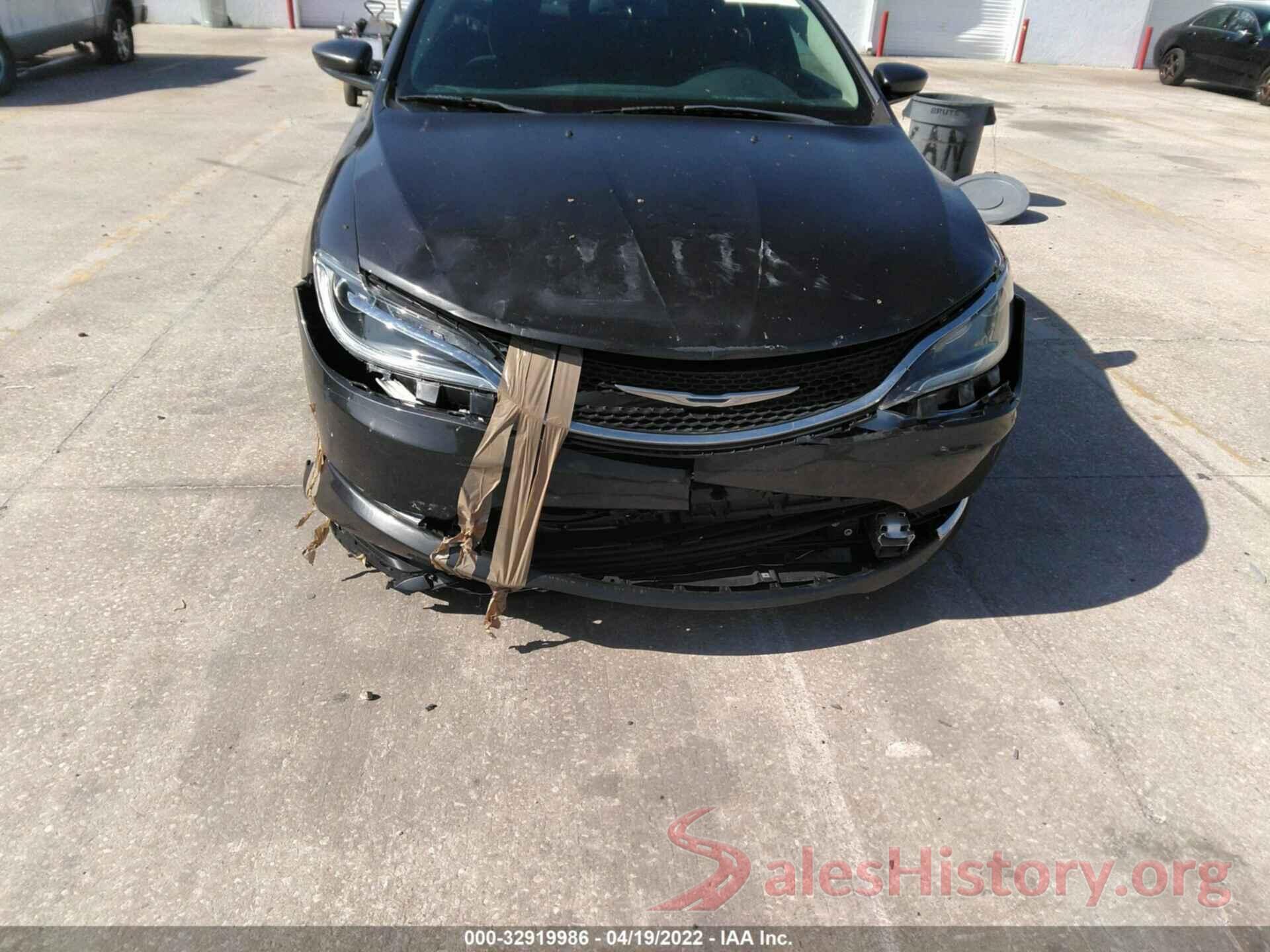 1C3CCCAB1GN173291 2016 CHRYSLER 200