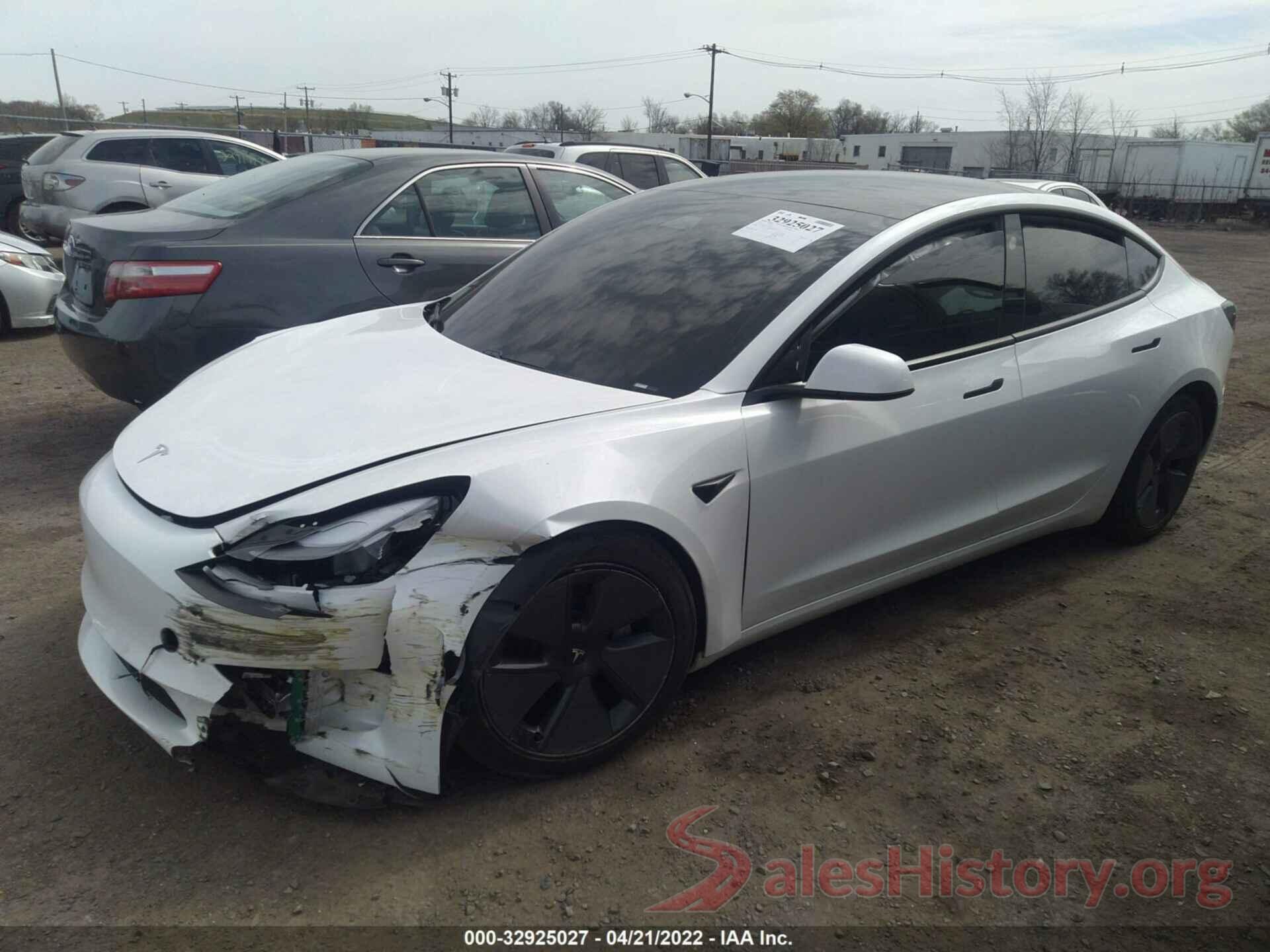 5YJ3E1EB0MF993134 2021 TESLA MODEL 3