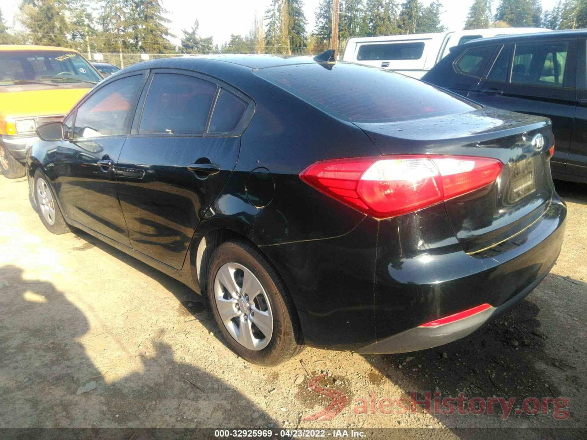 KNAFK4A6XG5580009 2016 KIA FORTE