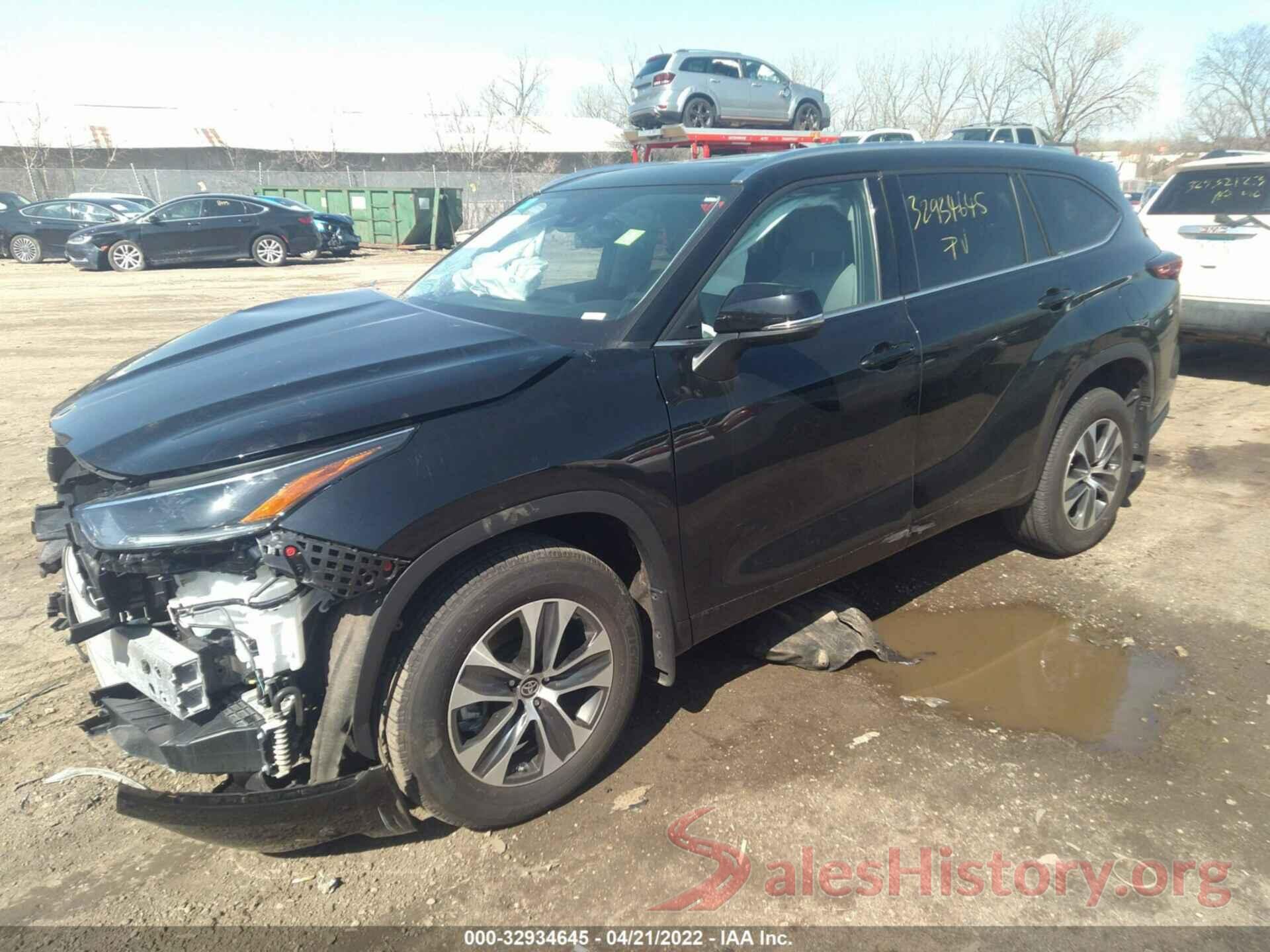 5TDGZRBH1MS544599 2021 TOYOTA HIGHLANDER