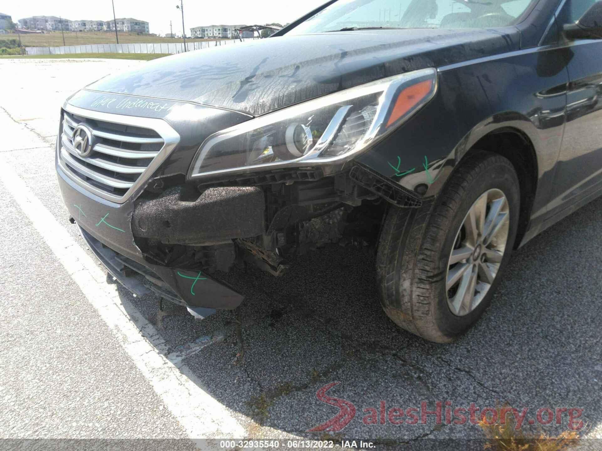 5NPE24AF5GH398474 2016 HYUNDAI SONATA