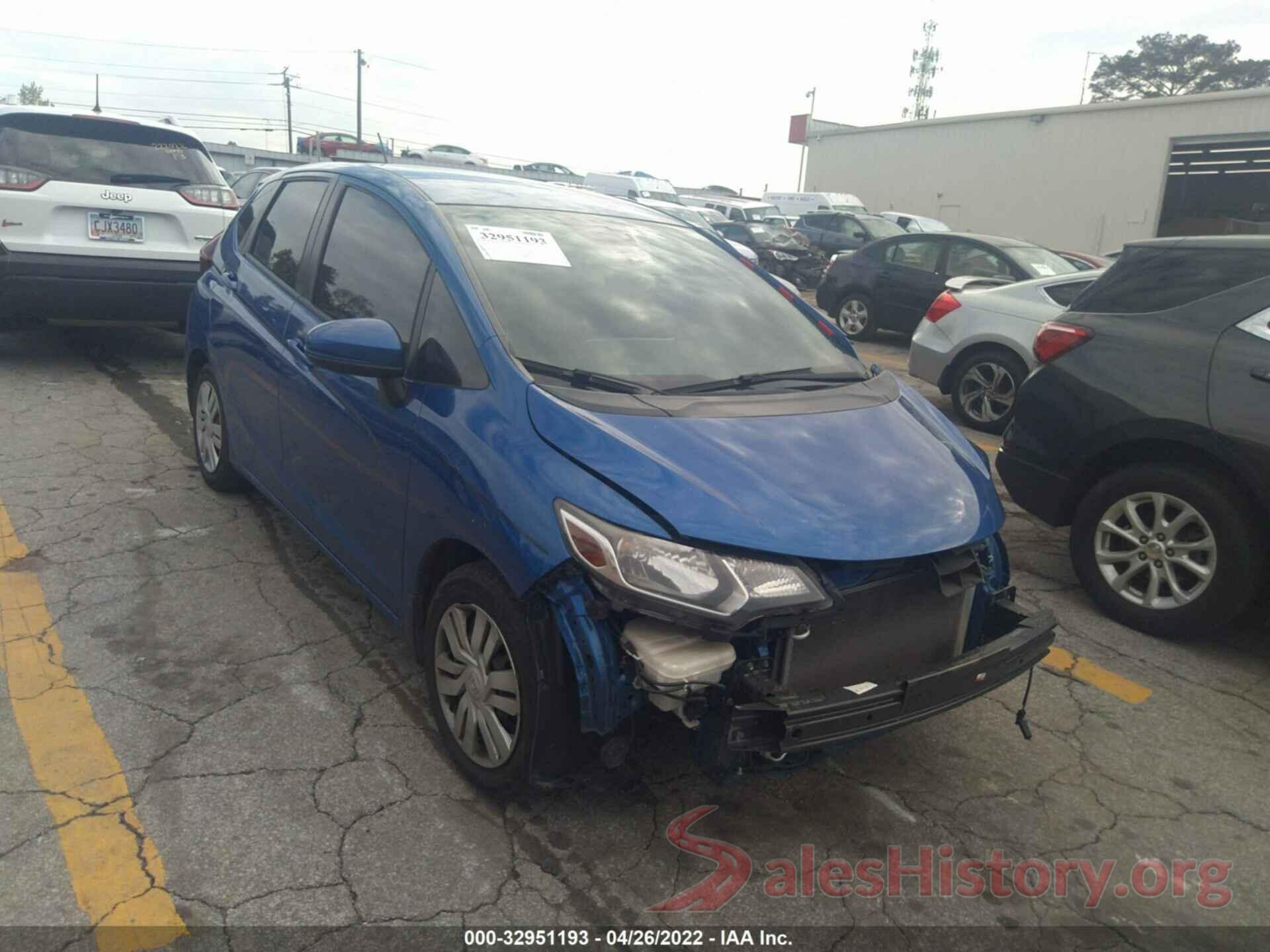 JHMGK5H50GS003967 2016 HONDA FIT