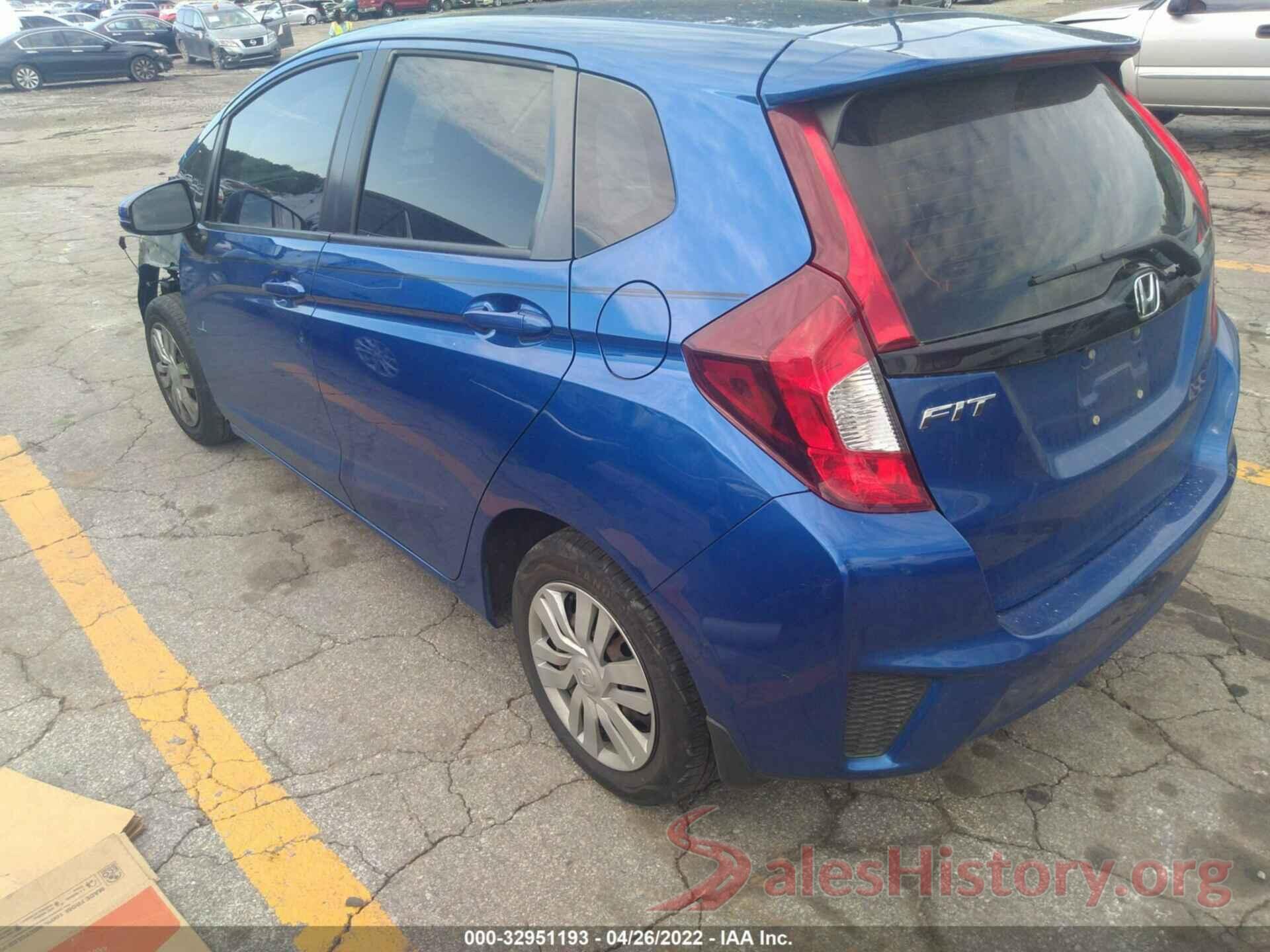 JHMGK5H50GS003967 2016 HONDA FIT