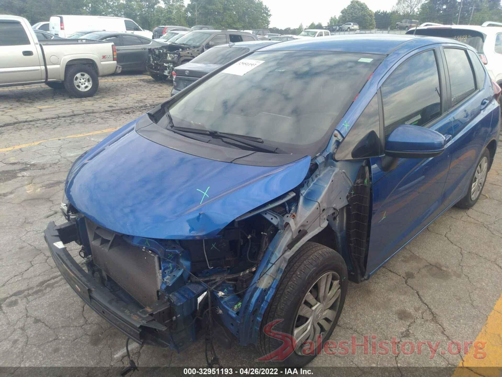 JHMGK5H50GS003967 2016 HONDA FIT