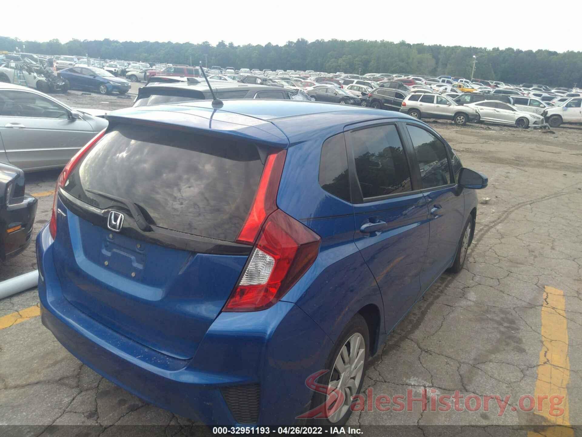 JHMGK5H50GS003967 2016 HONDA FIT