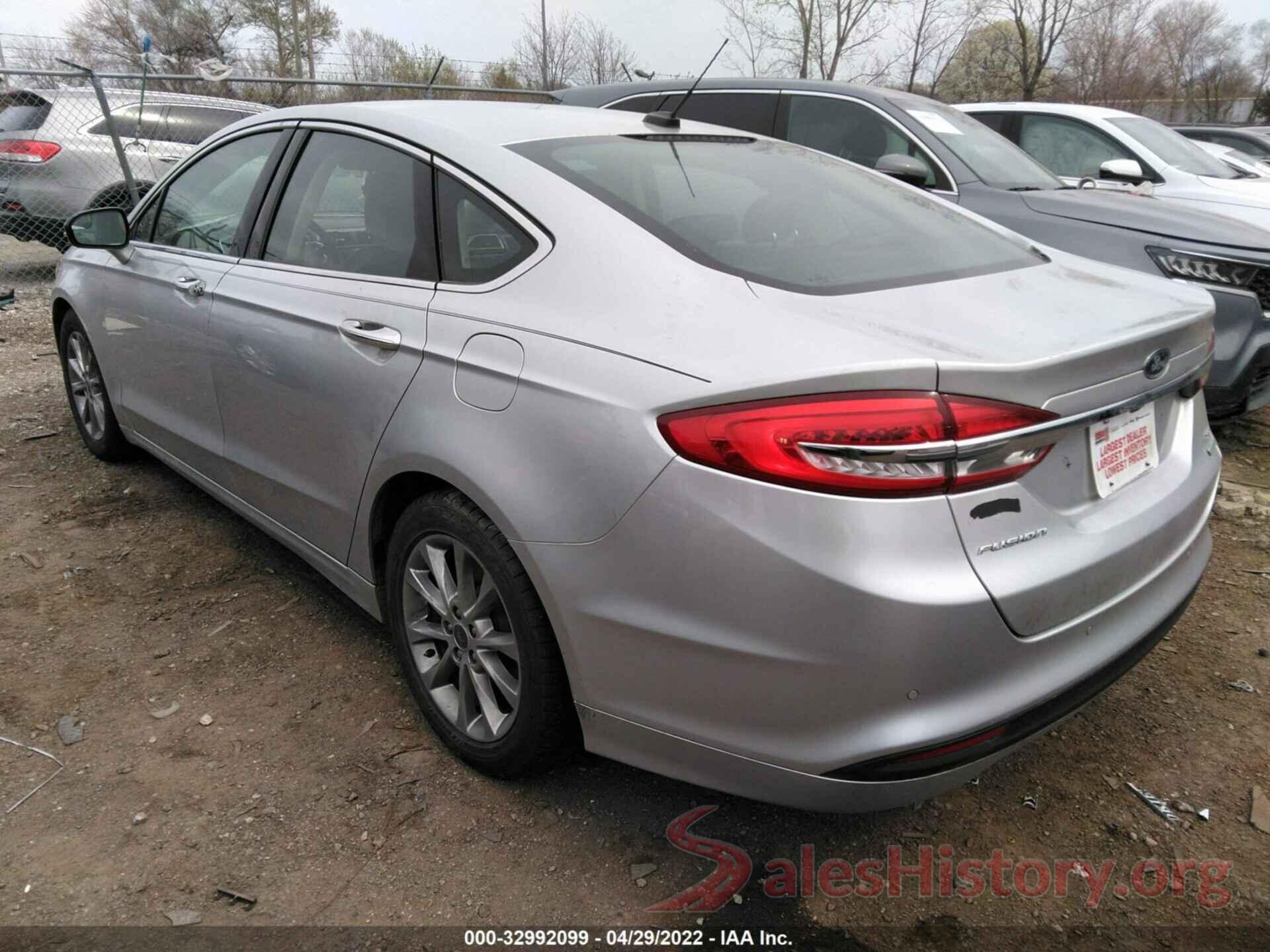 3FA6P0HD0HR334530 2017 FORD FUSION