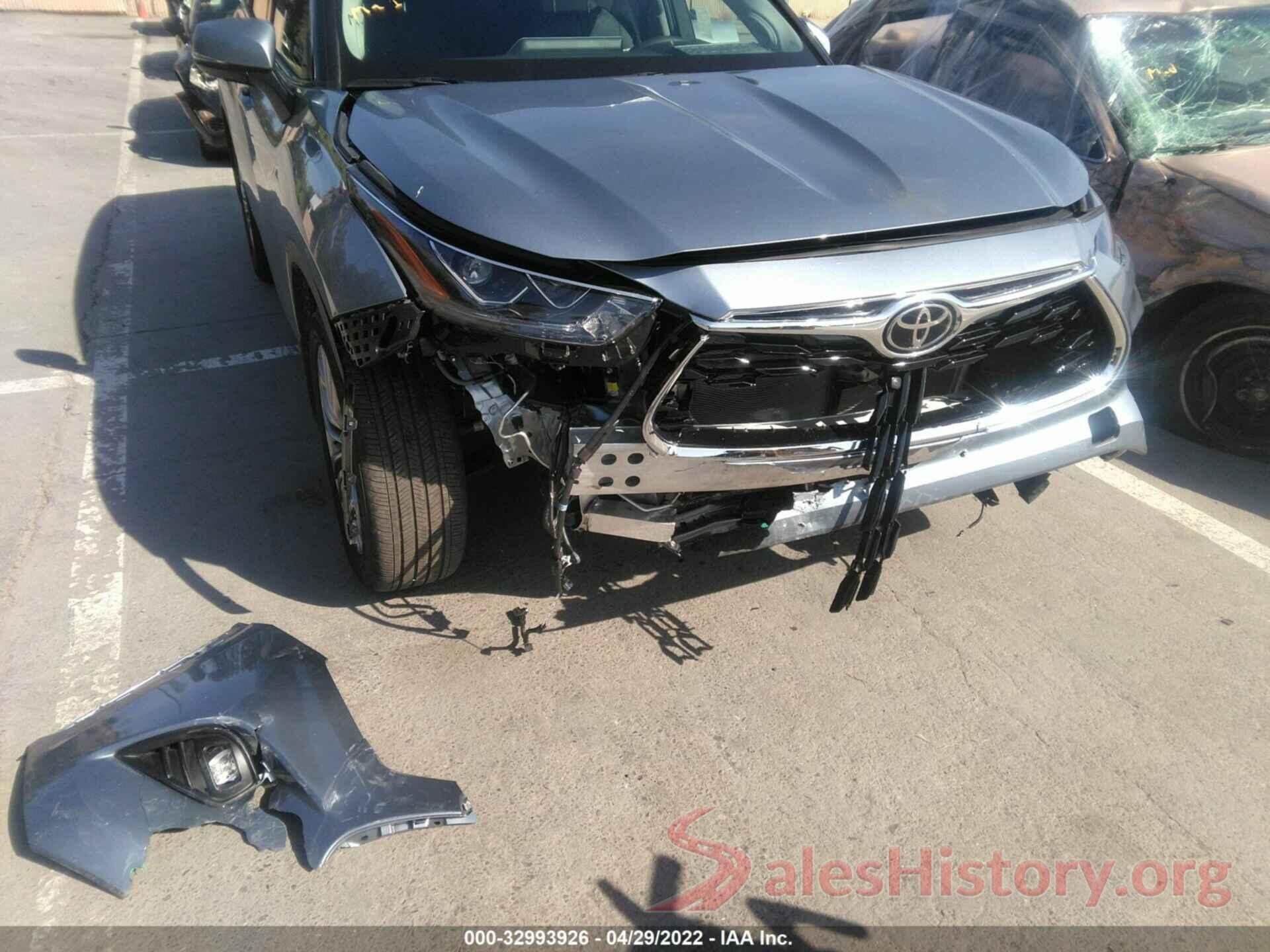 5TDFZRBH4NS182927 2022 TOYOTA HIGHLANDER