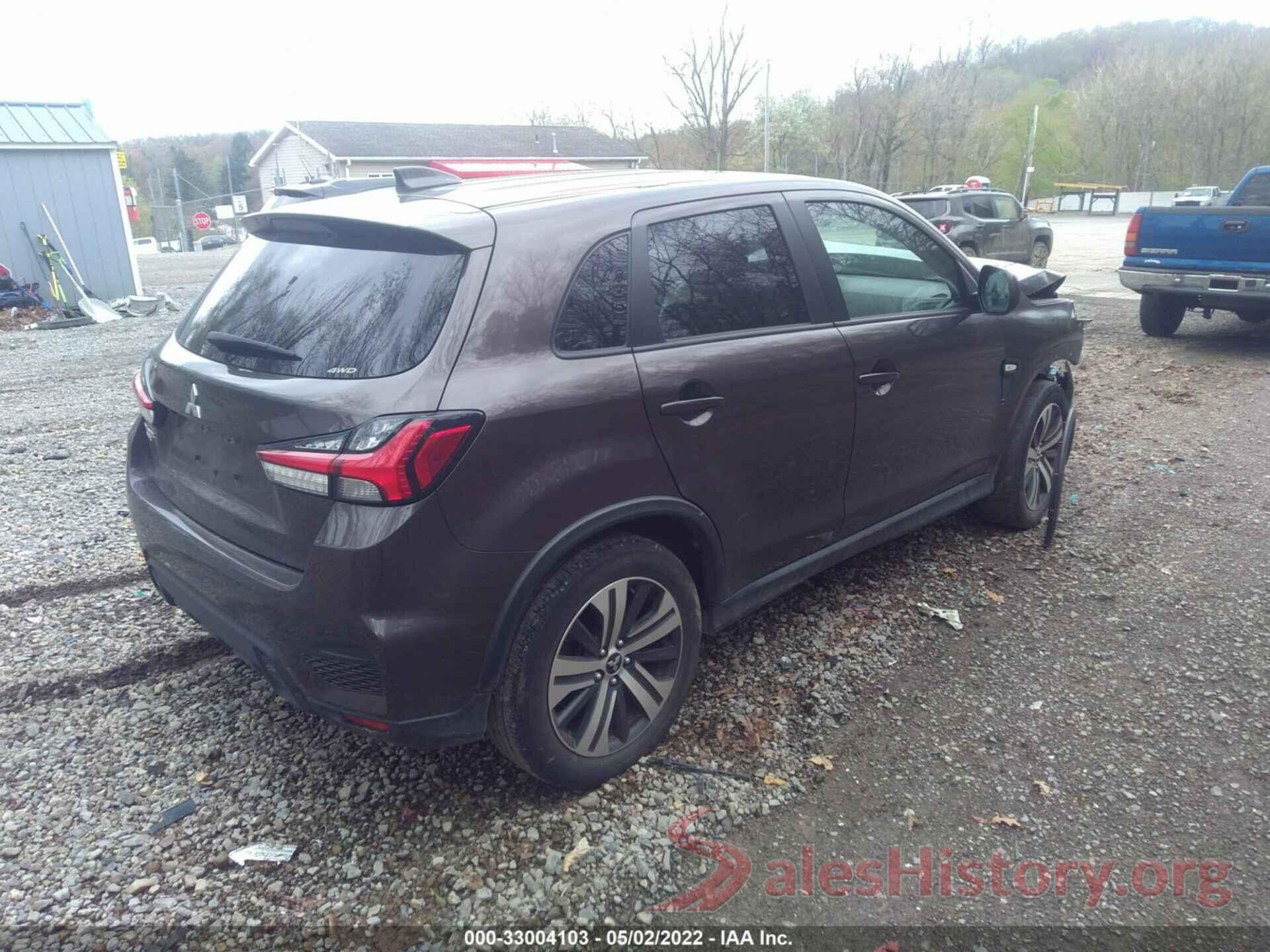 JA4ARUAU2MU003090 2021 MITSUBISHI OUTLANDER SPORT