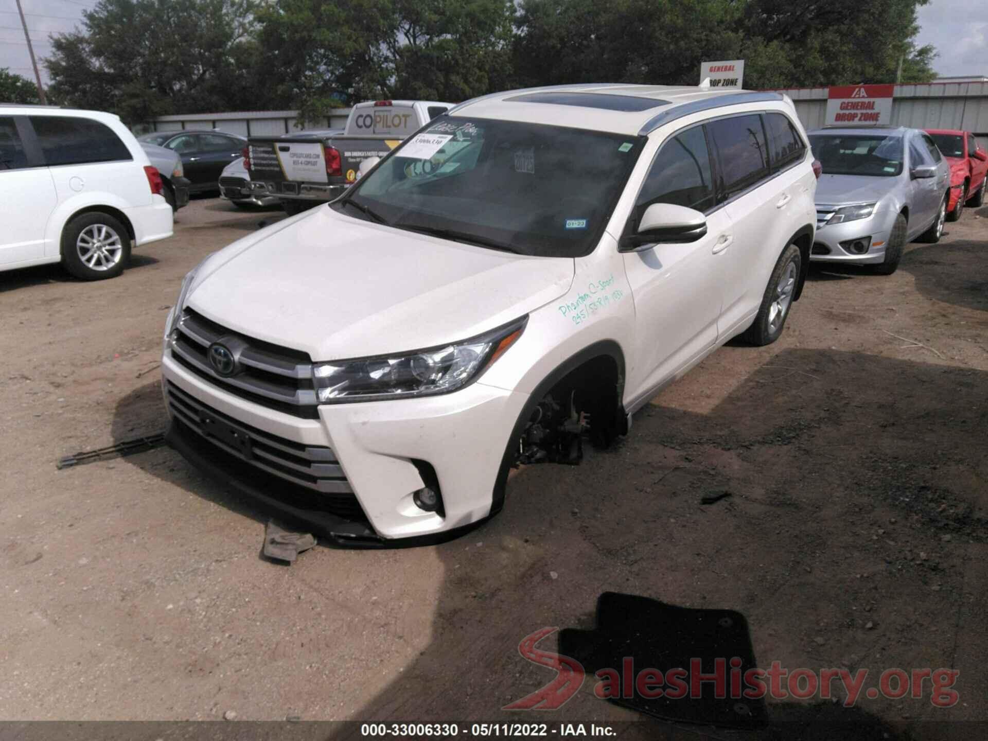 5TDDGRFH2KS059890 2019 TOYOTA HIGHLANDER