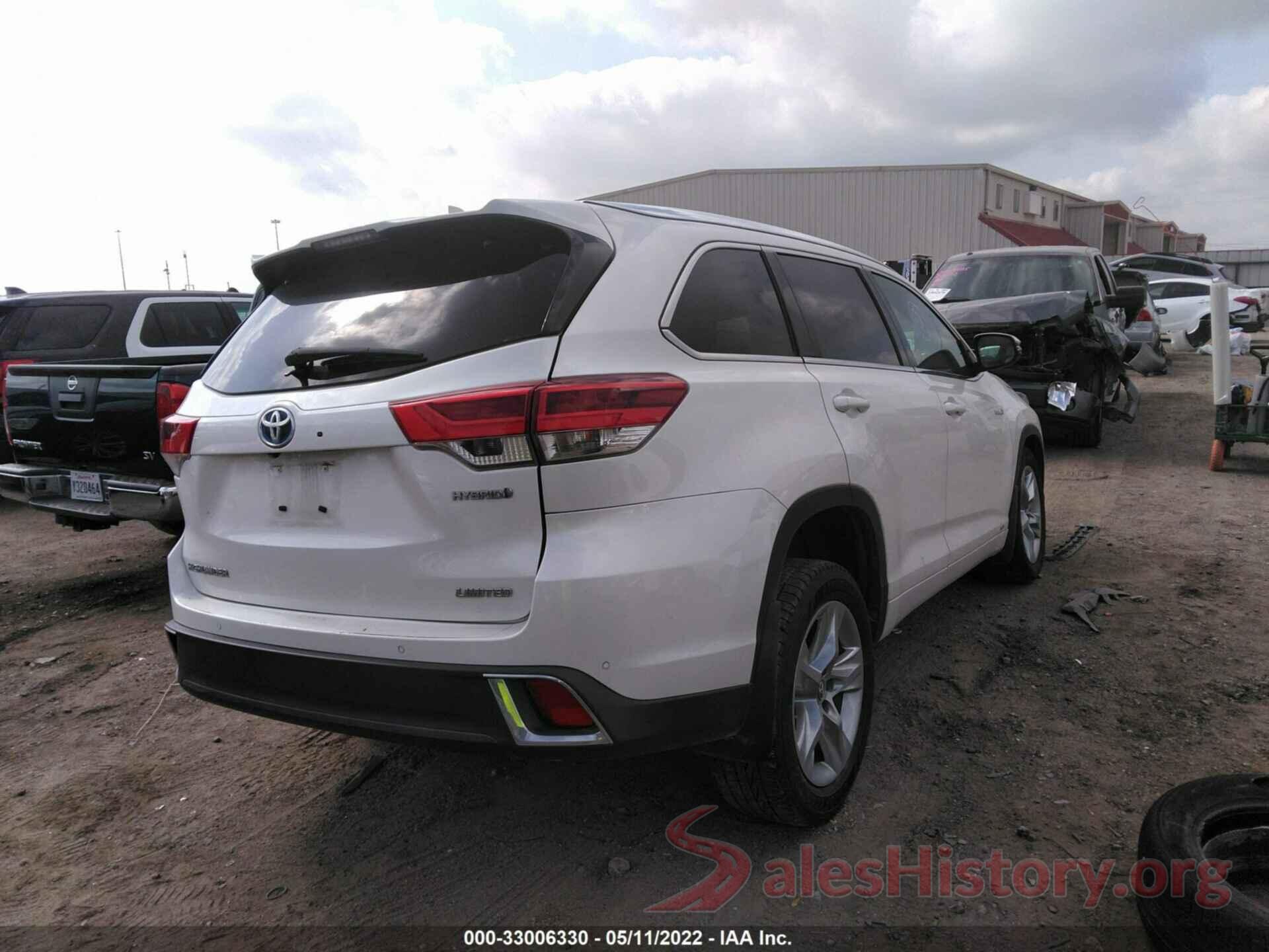 5TDDGRFH2KS059890 2019 TOYOTA HIGHLANDER