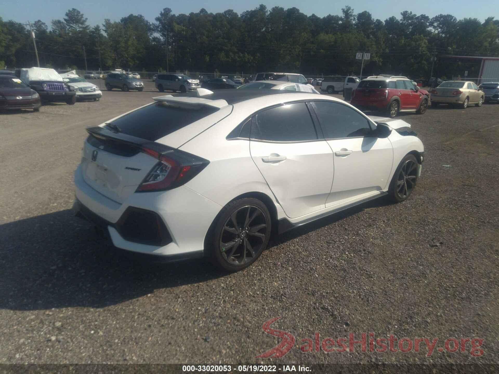 SHHFK7H41JU400509 2018 HONDA CIVIC HATCHBACK