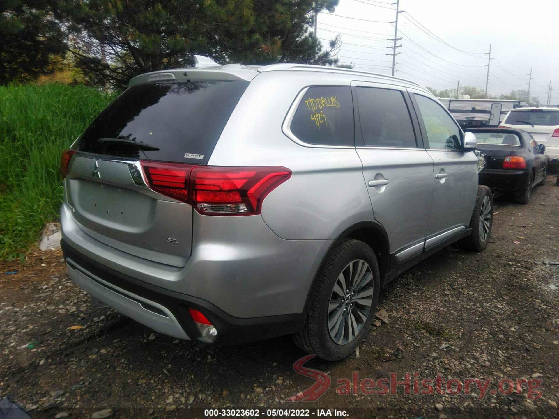 JA4AZ3A36LZ018419 2020 MITSUBISHI OUTLANDER