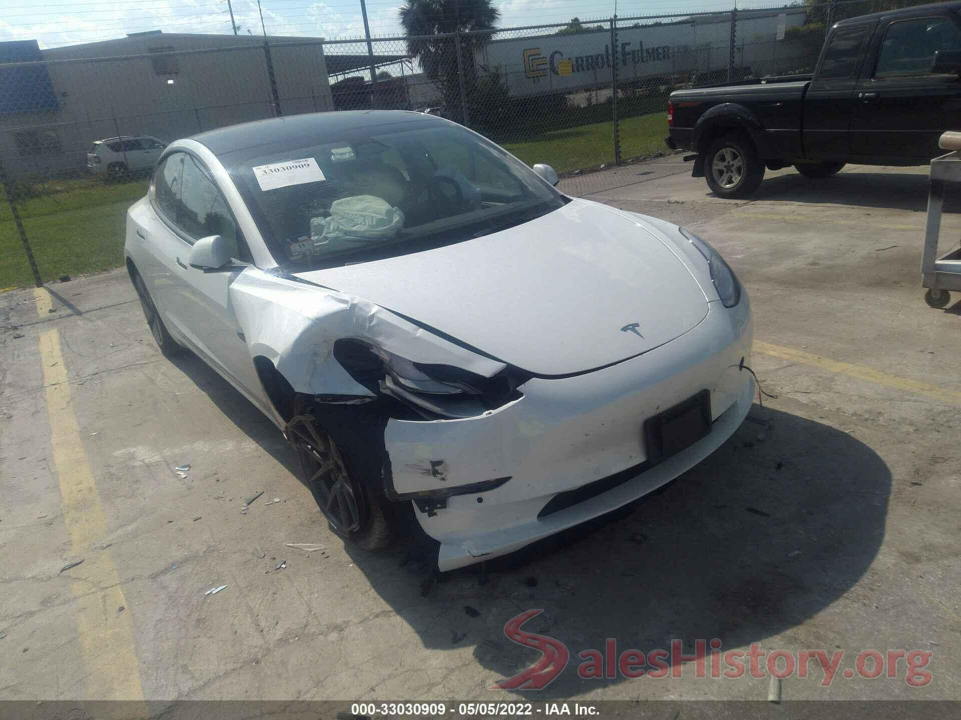 5YJ3E1EA7NF103771 2022 TESLA MODEL 3