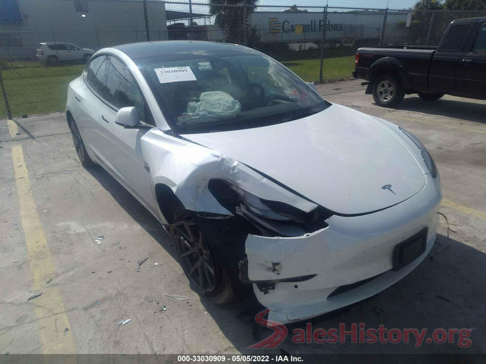 5YJ3E1EA7NF103771 2022 TESLA MODEL 3