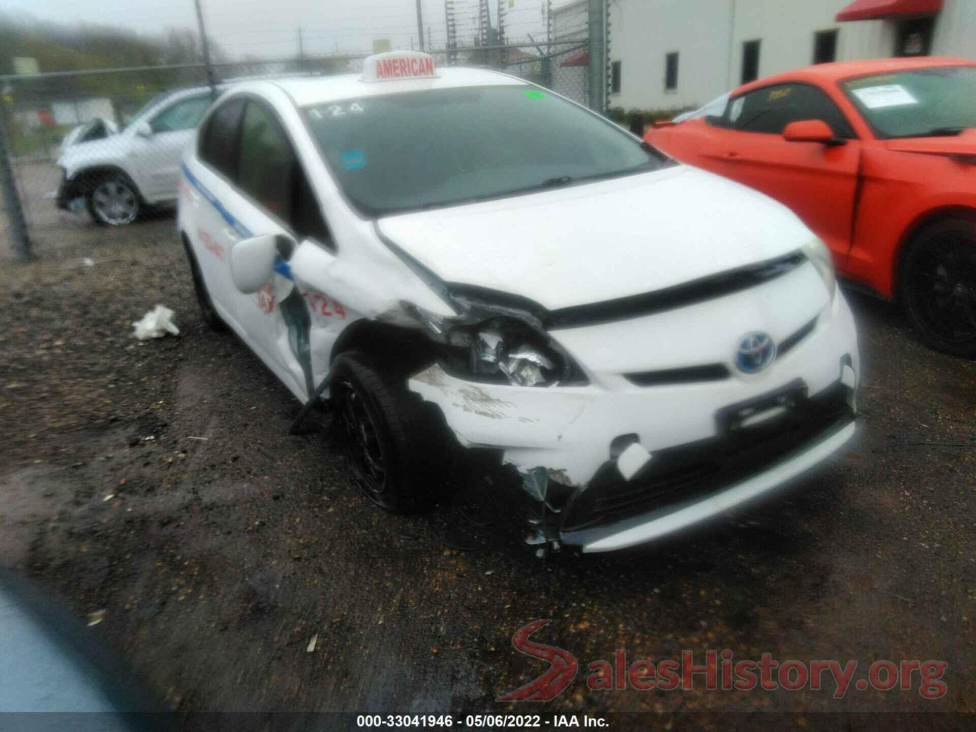 JTDKN3DU4E1737129 2014 TOYOTA PRIUS