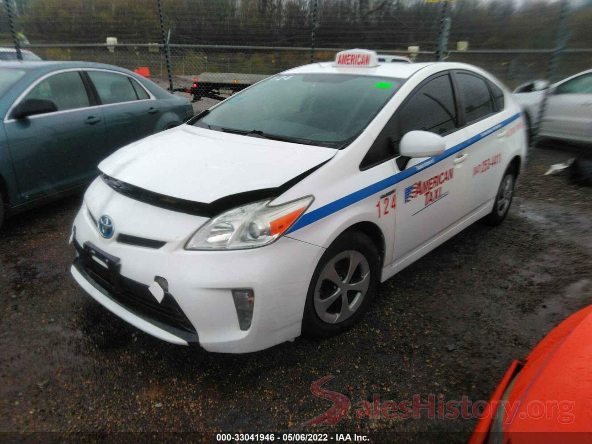 JTDKN3DU4E1737129 2014 TOYOTA PRIUS