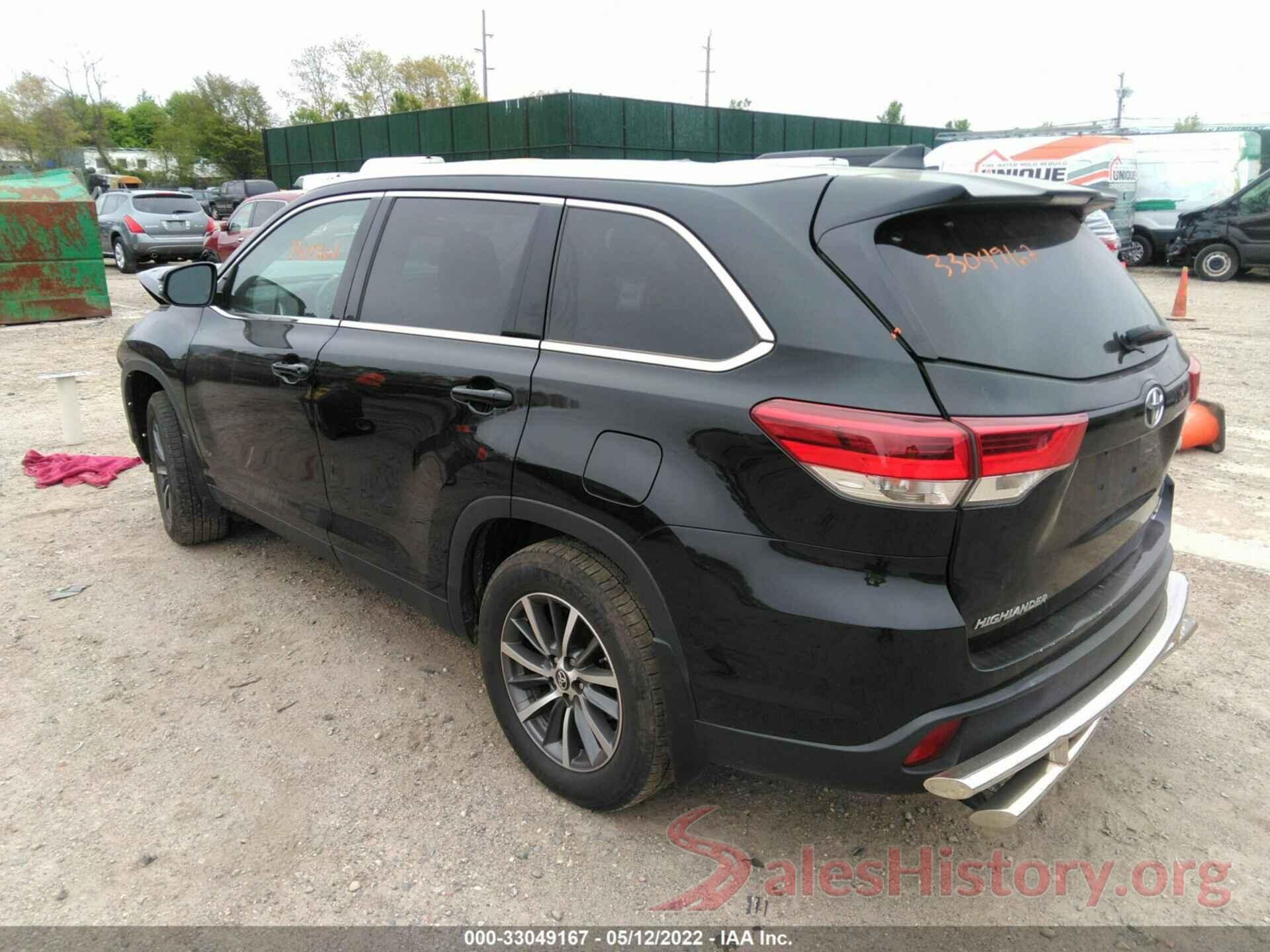 5TDJZRFH9KS618137 2019 TOYOTA HIGHLANDER