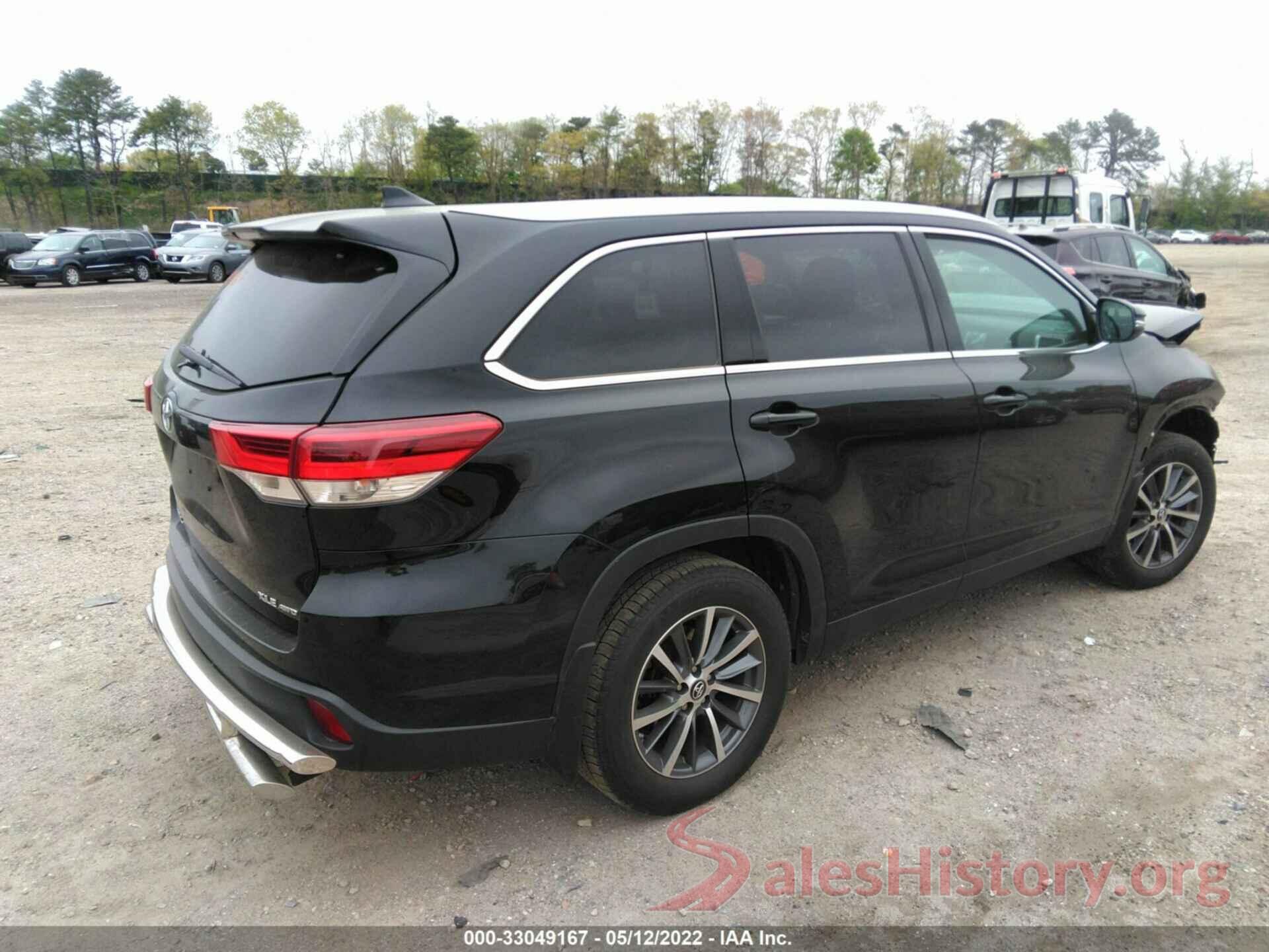 5TDJZRFH9KS618137 2019 TOYOTA HIGHLANDER