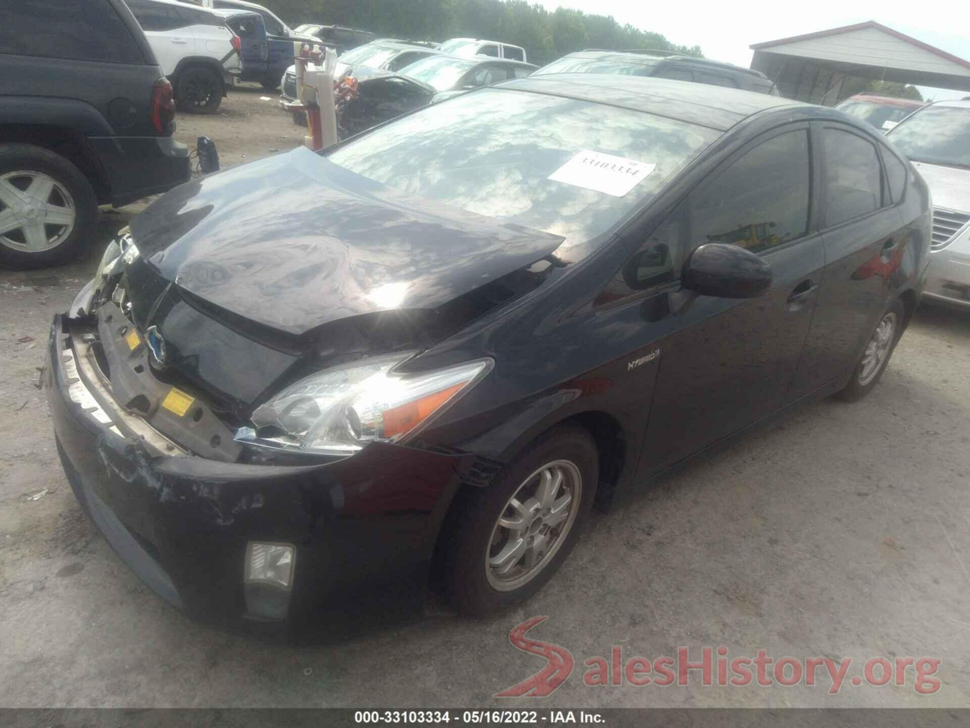 JTDKN3DU4A1124955 2010 TOYOTA PRIUS