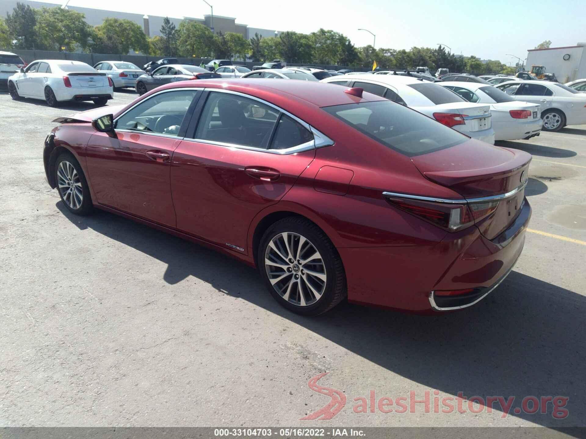 JTHB21B10K2002626 2019 LEXUS ES