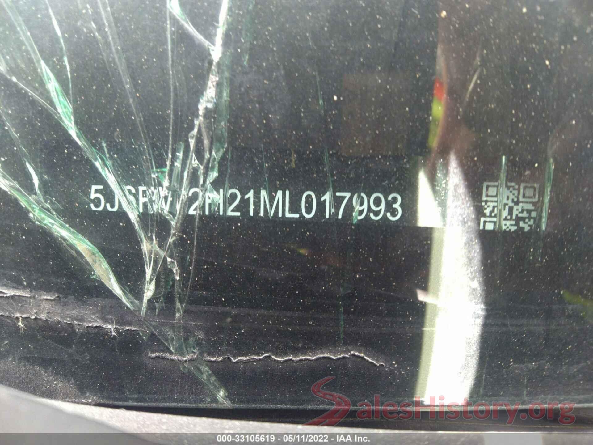 5J6RW2H21ML017993 2021 HONDA CR-V