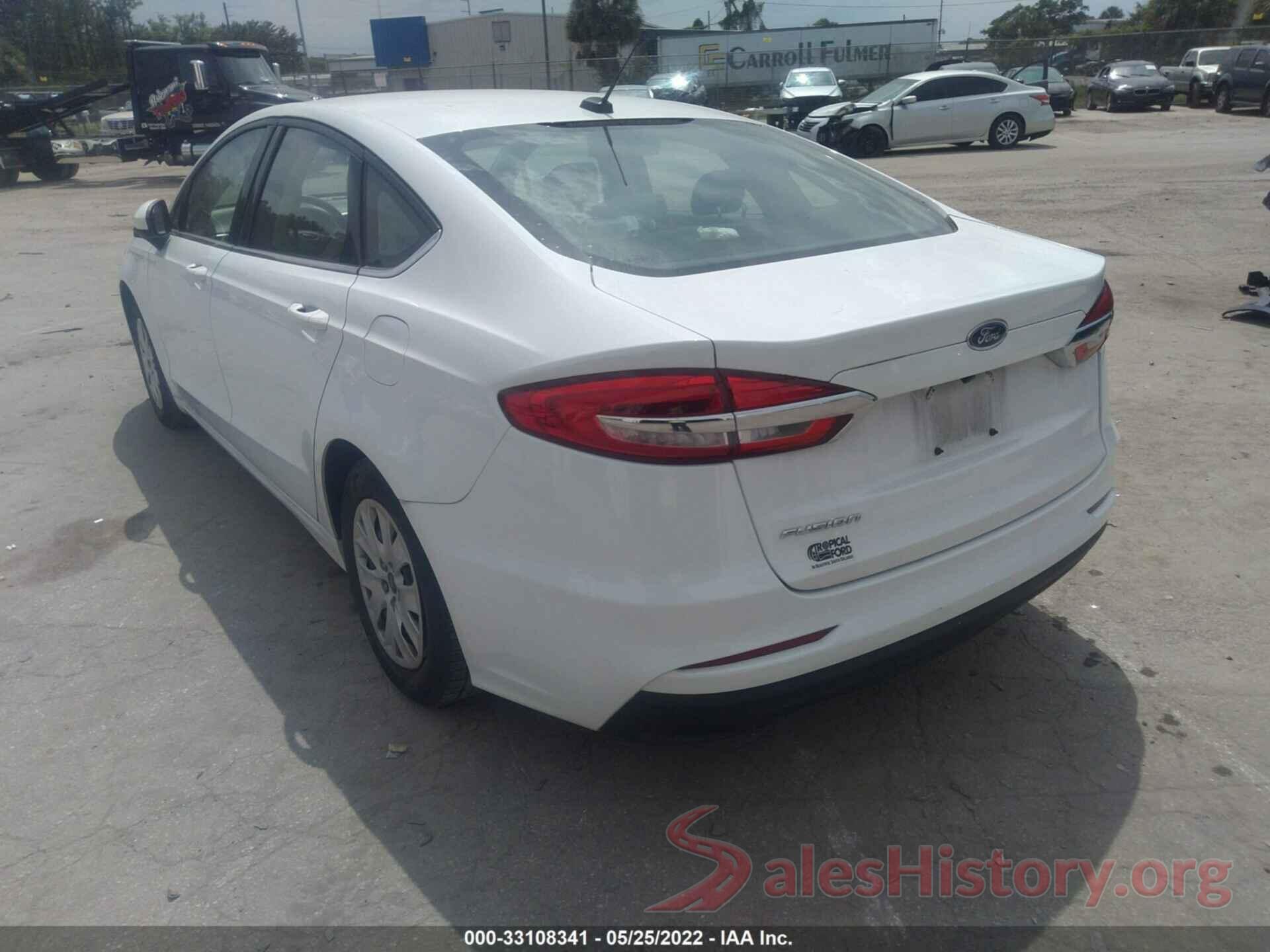 3FA6P0G79KR128075 2019 FORD FUSION