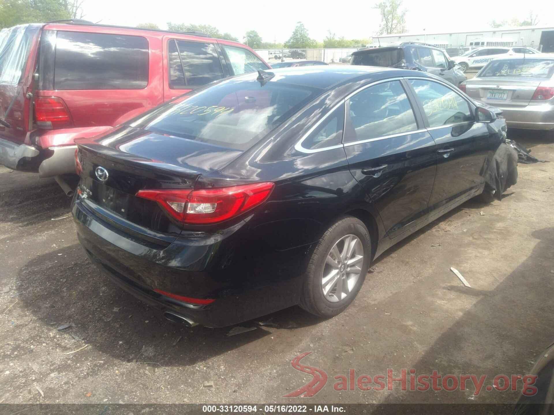 5NPE24AFXHH592614 2017 HYUNDAI SONATA