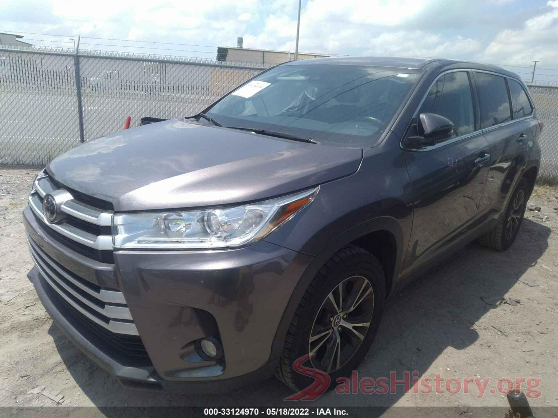 5TDZZRFH0KS348881 2019 TOYOTA HIGHLANDER