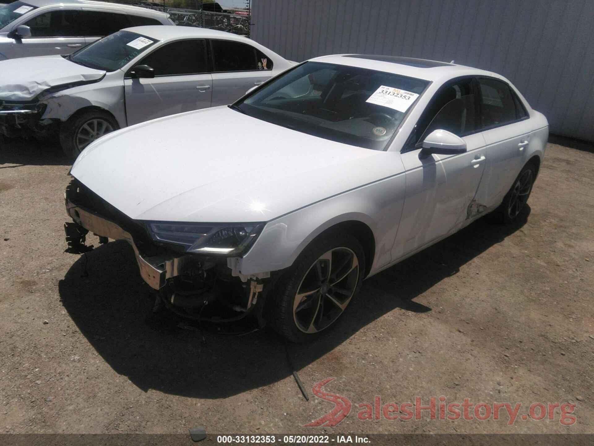 WAUGMAF46KN020582 2019 AUDI A4