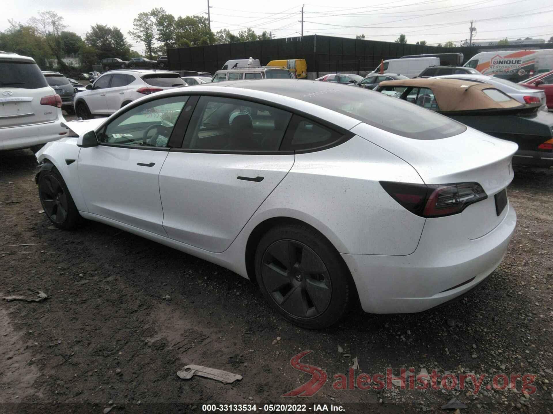 5YJ3E1EA7NF112079 2022 TESLA MODEL 3