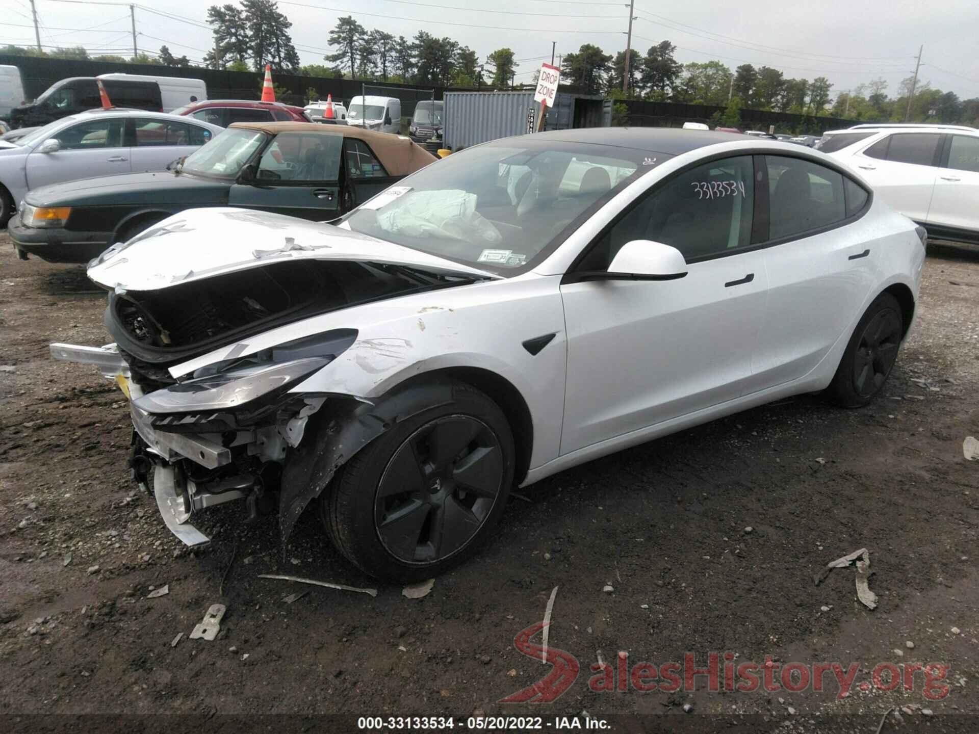 5YJ3E1EA7NF112079 2022 TESLA MODEL 3