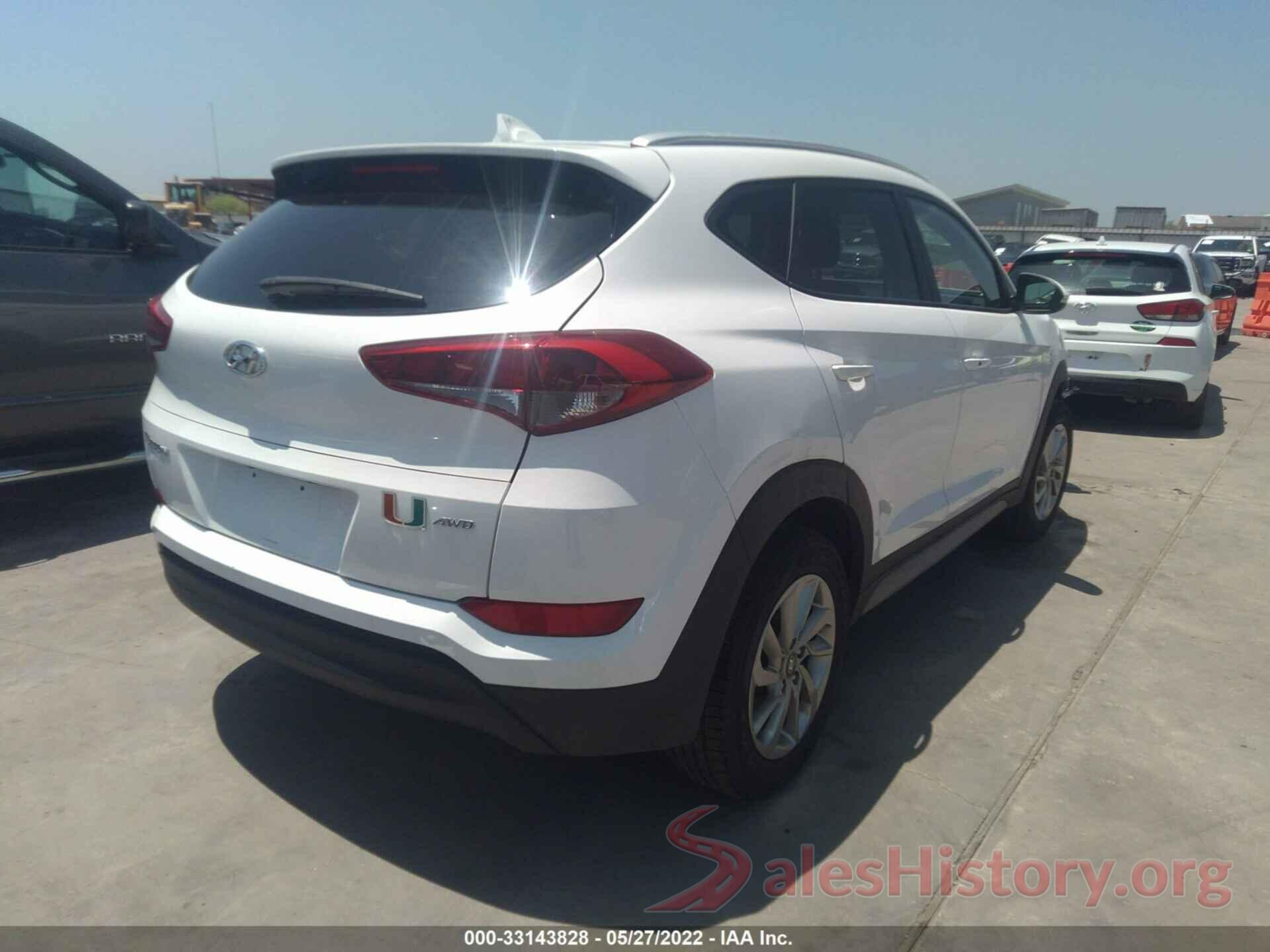 KM8J3CA44JU820019 2018 HYUNDAI TUCSON