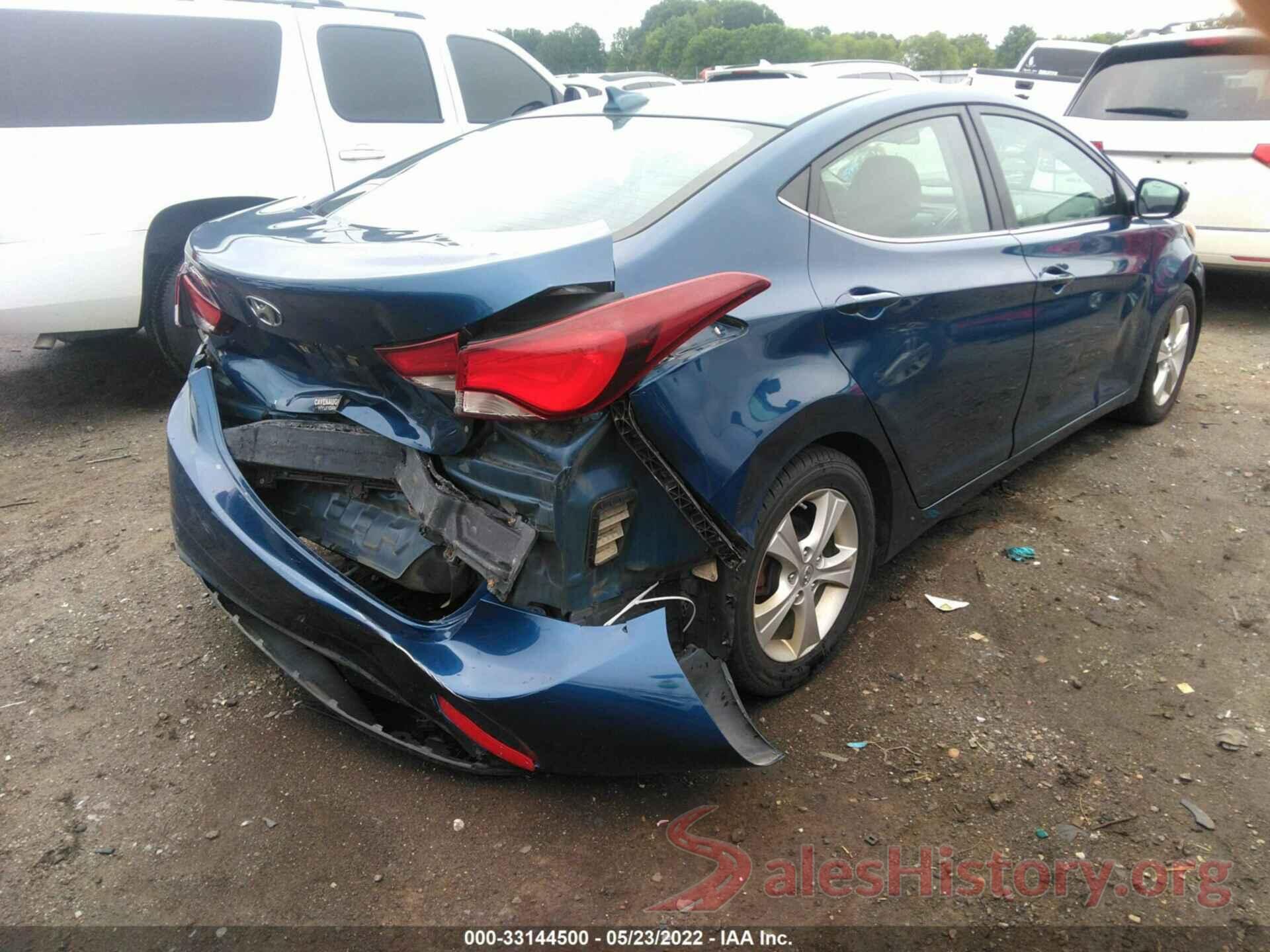 KMHDH4AE3GU555292 2016 HYUNDAI ELANTRA