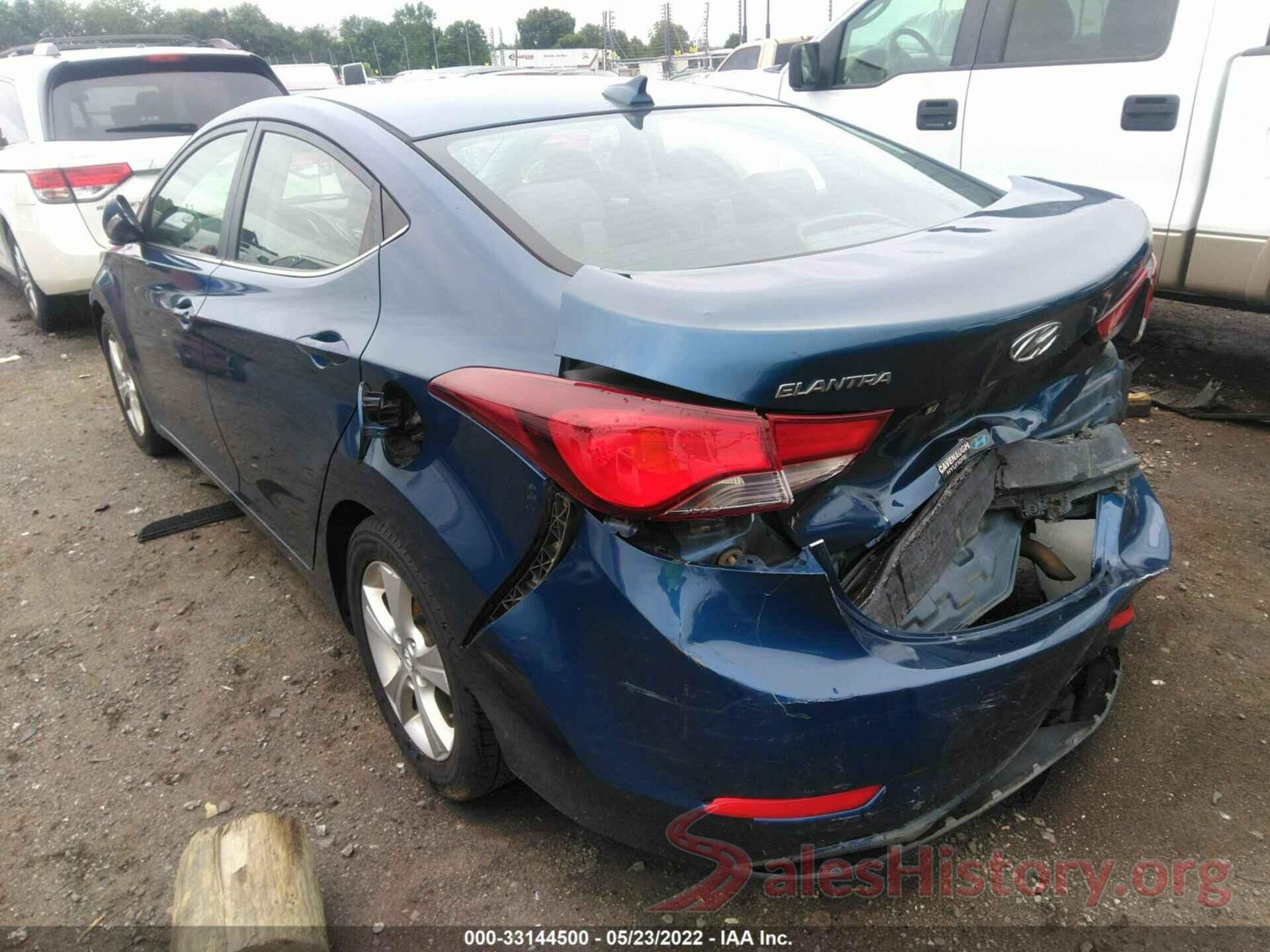 KMHDH4AE3GU555292 2016 HYUNDAI ELANTRA