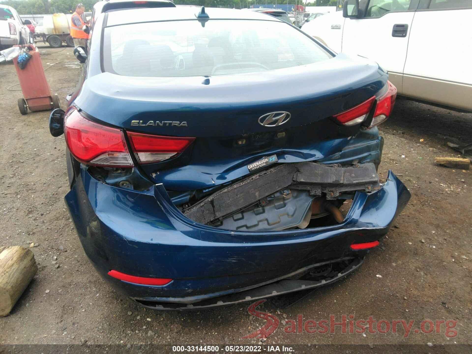 KMHDH4AE3GU555292 2016 HYUNDAI ELANTRA