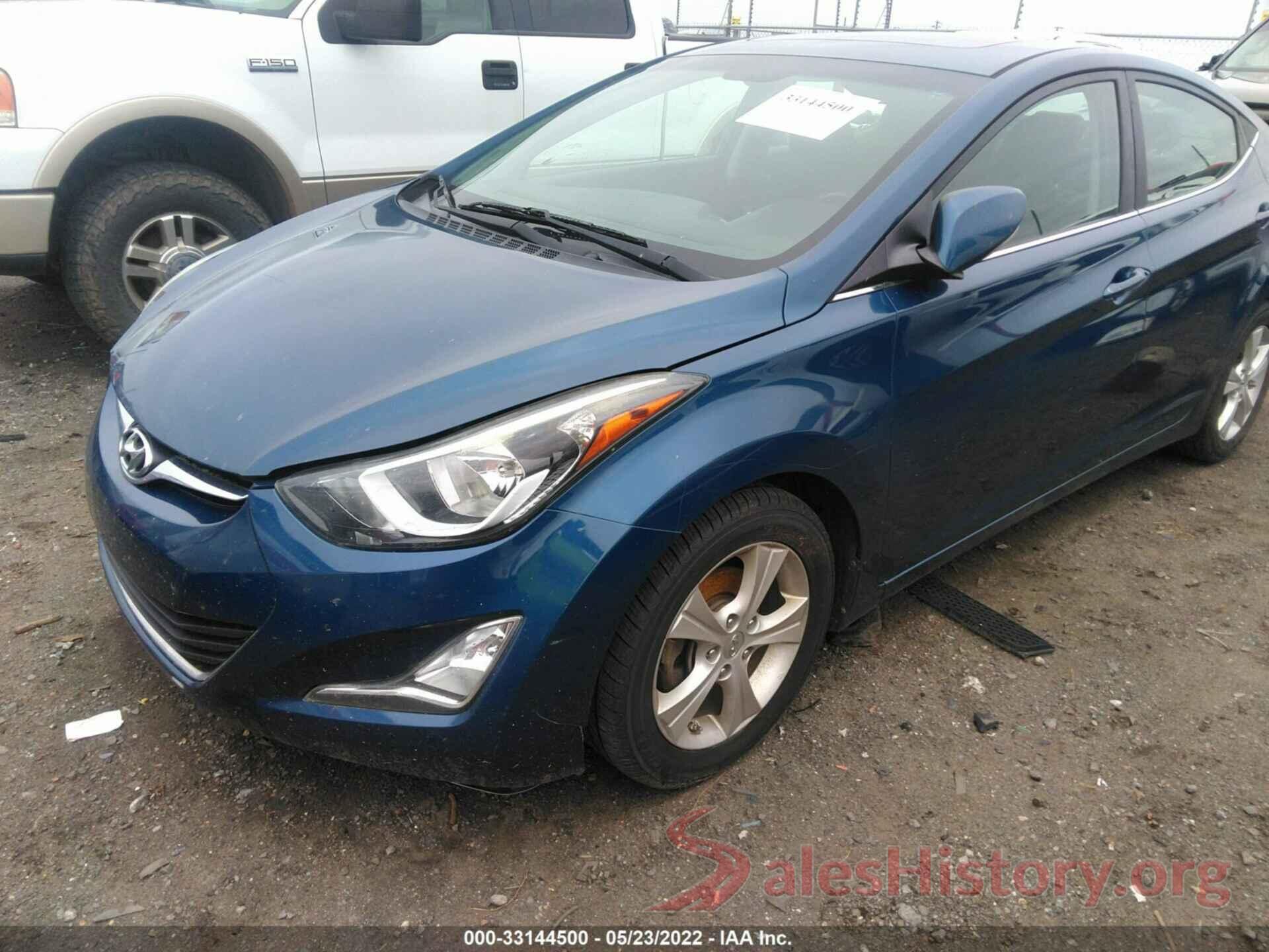 KMHDH4AE3GU555292 2016 HYUNDAI ELANTRA