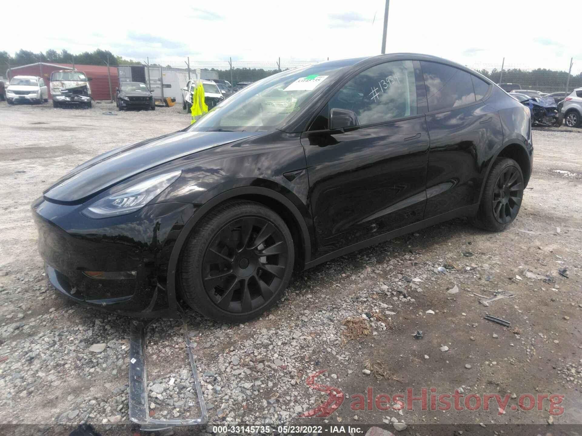 5YJYGDEEXMF233580 2021 TESLA MODEL Y