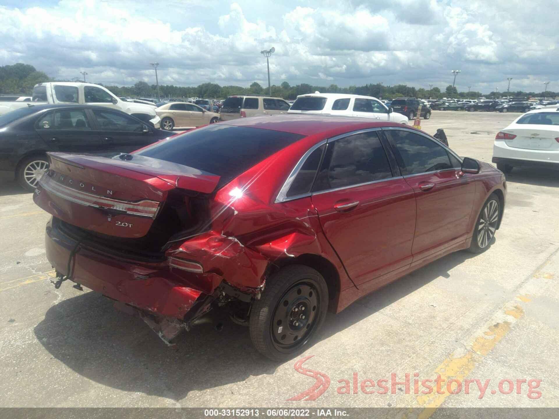 3LN6L5E90JR619376 2018 LINCOLN MKZ