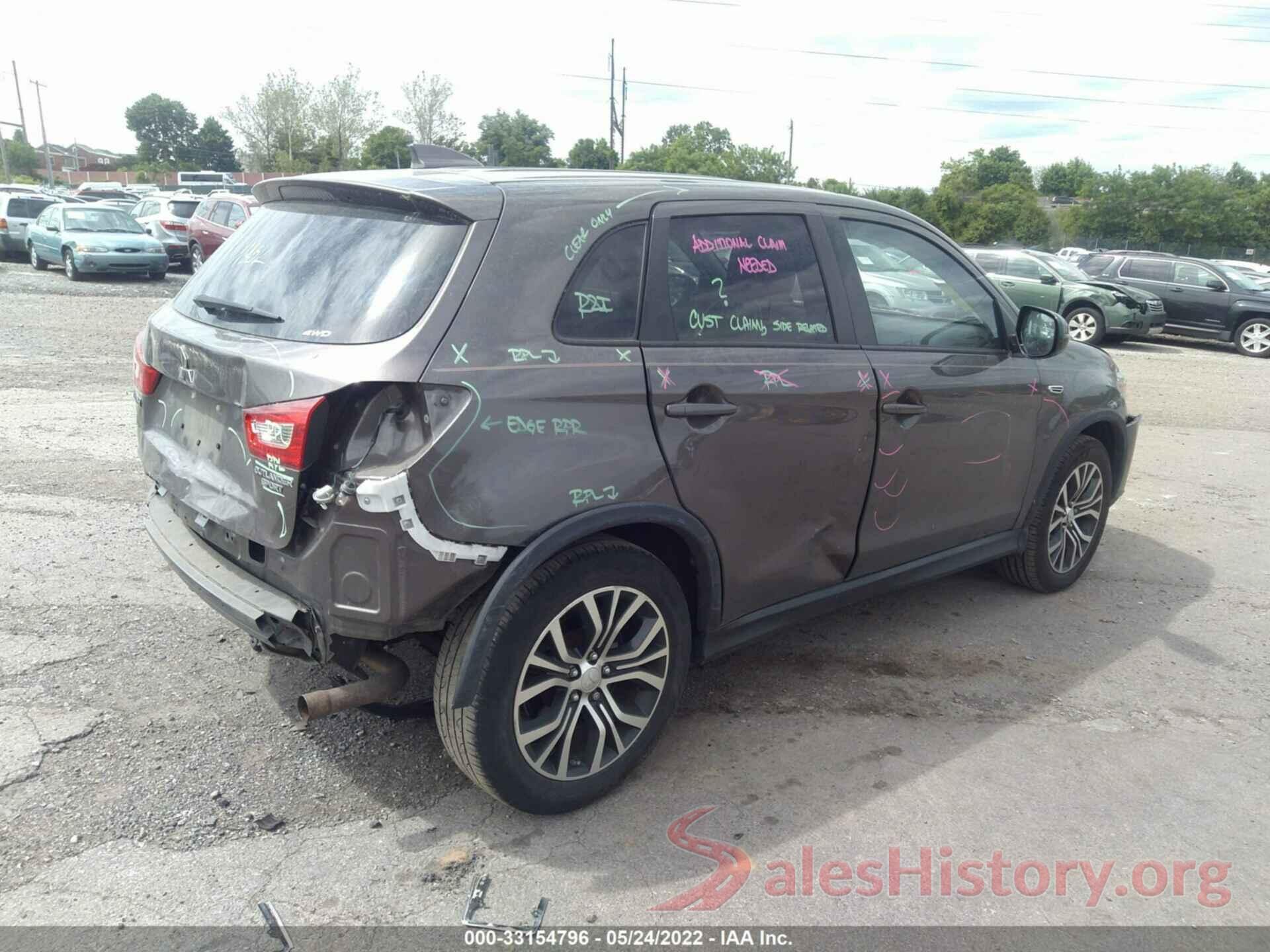 JA4AR3AUXHZ011277 2017 MITSUBISHI OUTLANDER SPORT