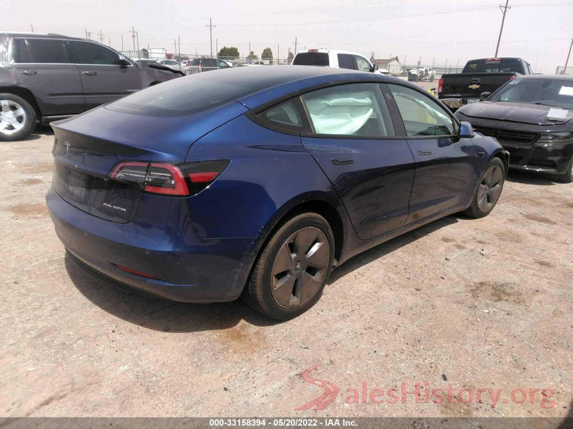 5YJ3E1EB2MF974889 2021 TESLA MODEL 3