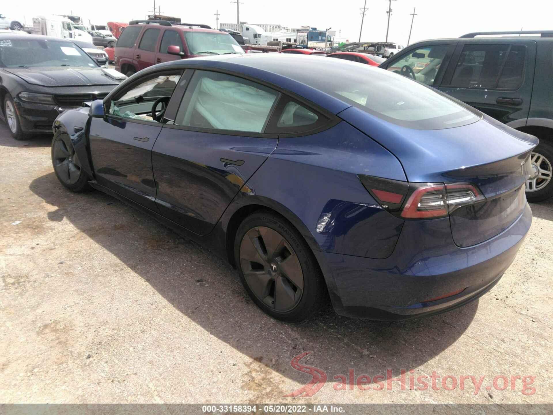 5YJ3E1EB2MF974889 2021 TESLA MODEL 3